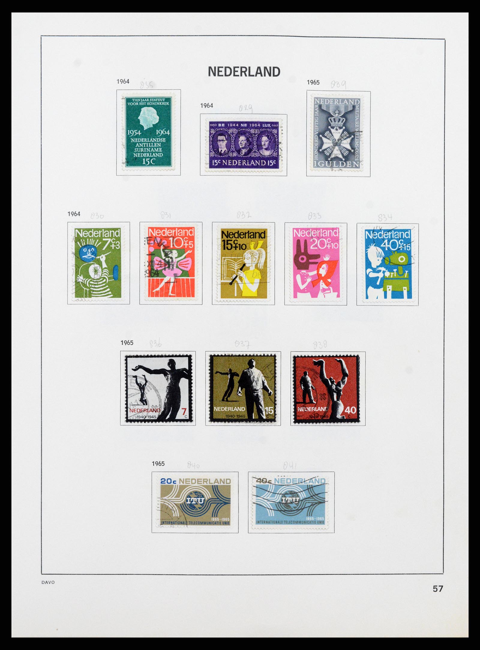 37346 056 - Postzegelverzameling 37346 Nederland 1852-1996.
