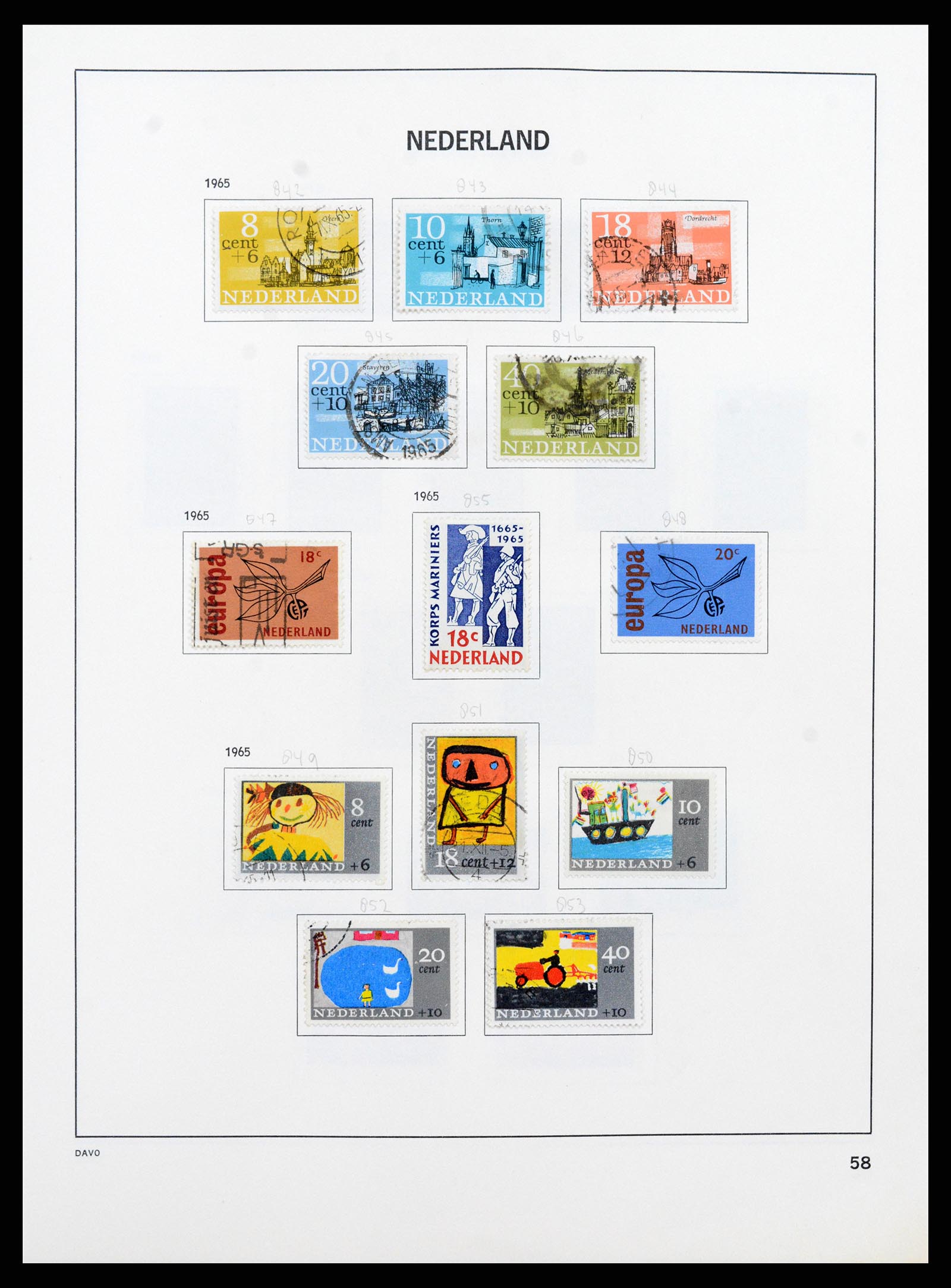 37346 057 - Postzegelverzameling 37346 Nederland 1852-1996.