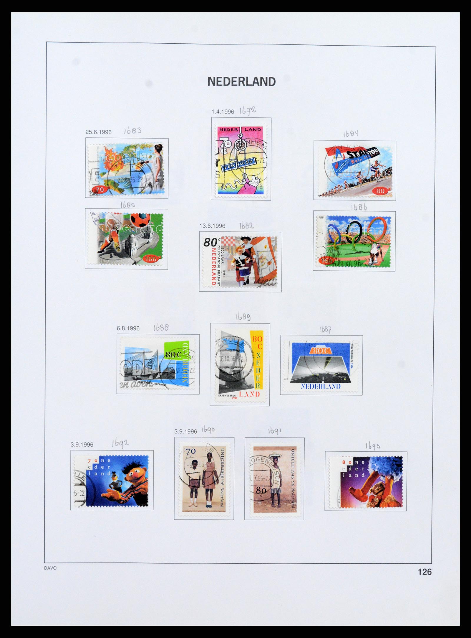 37346 125 - Postzegelverzameling 37346 Nederland 1852-1996.