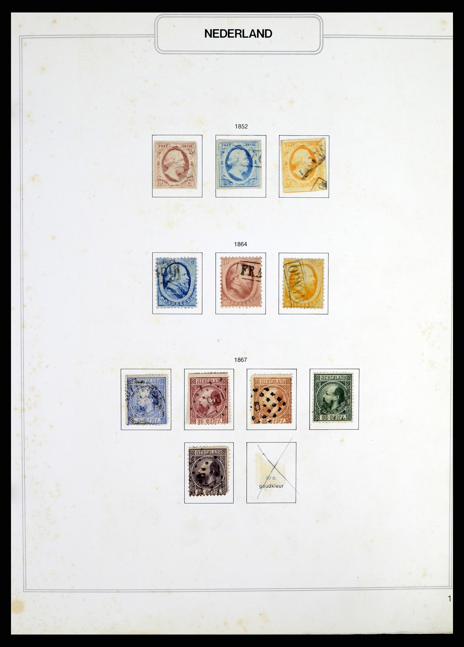 37348 001 - Postzegelverzameling 37348 Nederland 1852-1995.