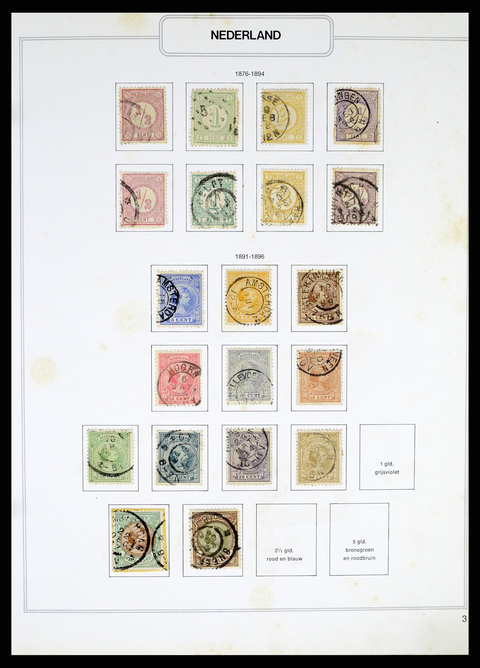 37348 003 - Postzegelverzameling 37348 Nederland 1852-1995.