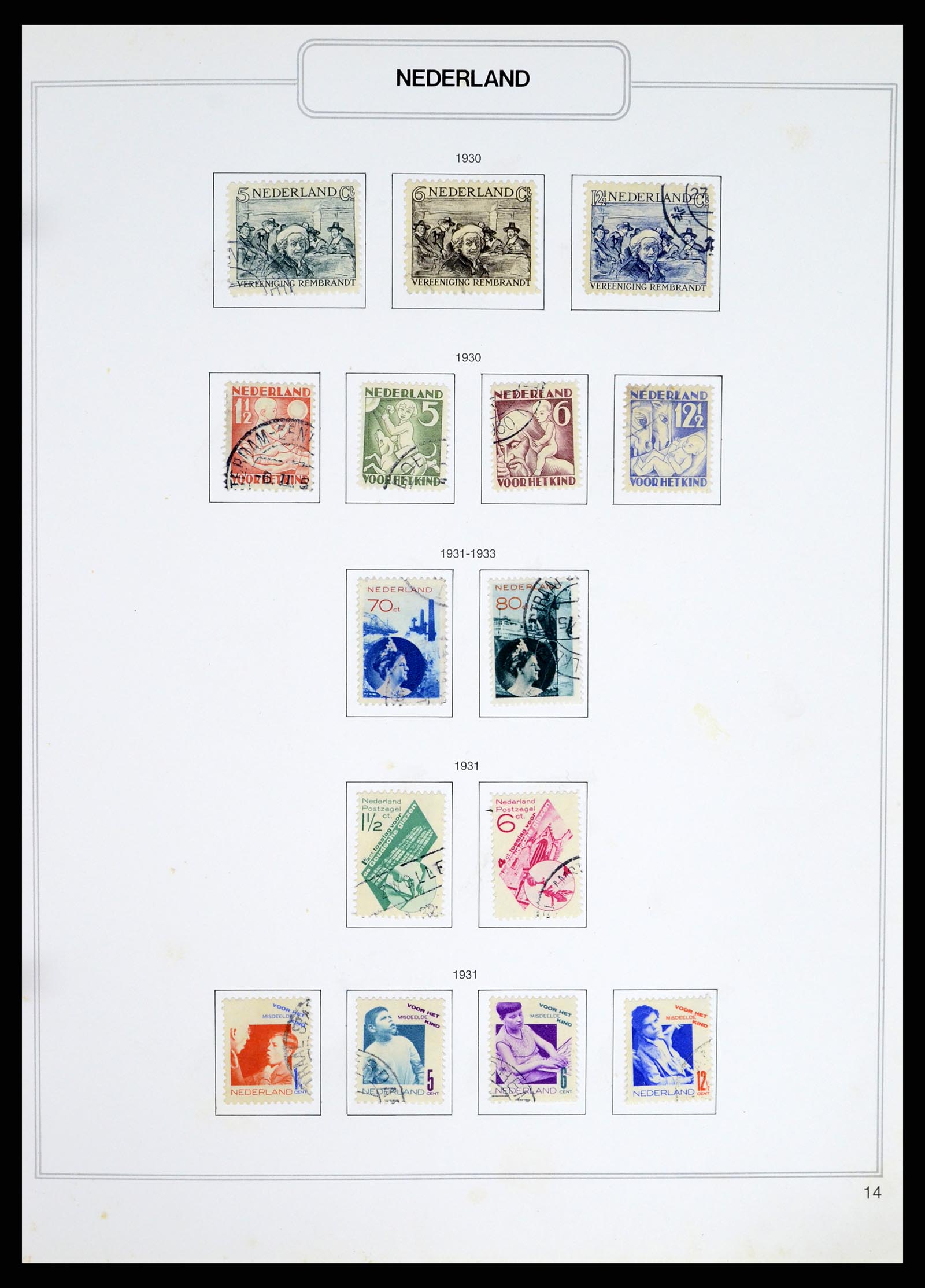 37348 014 - Postzegelverzameling 37348 Nederland 1852-1995.