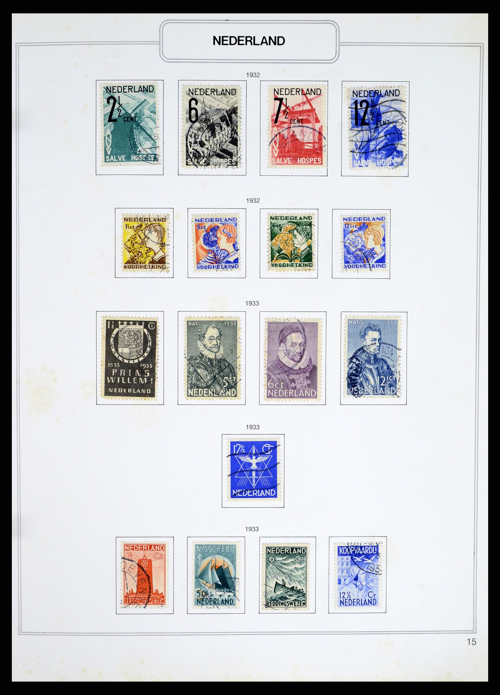 37348 015 - Postzegelverzameling 37348 Nederland 1852-1995.