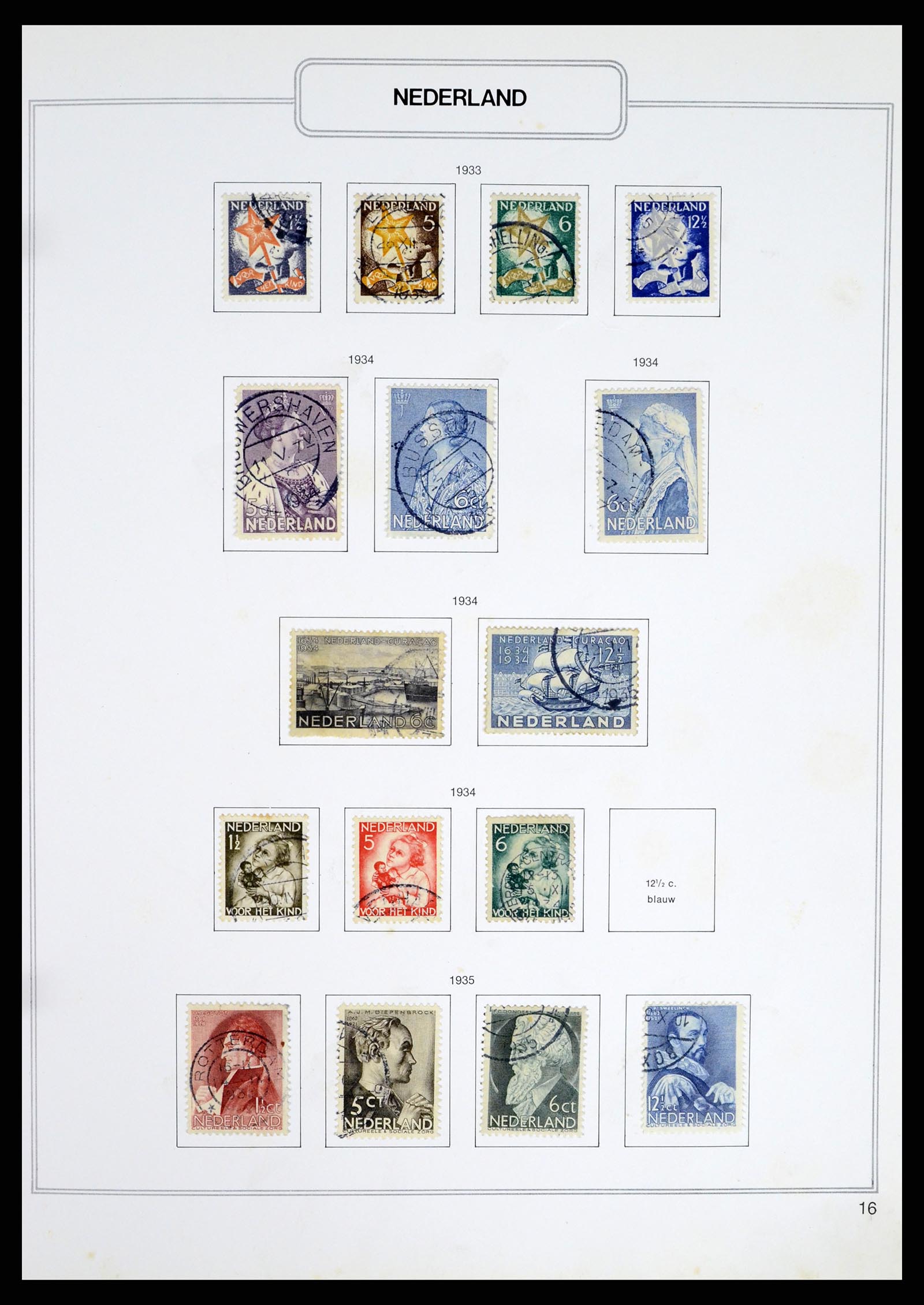 37348 016 - Postzegelverzameling 37348 Nederland 1852-1995.