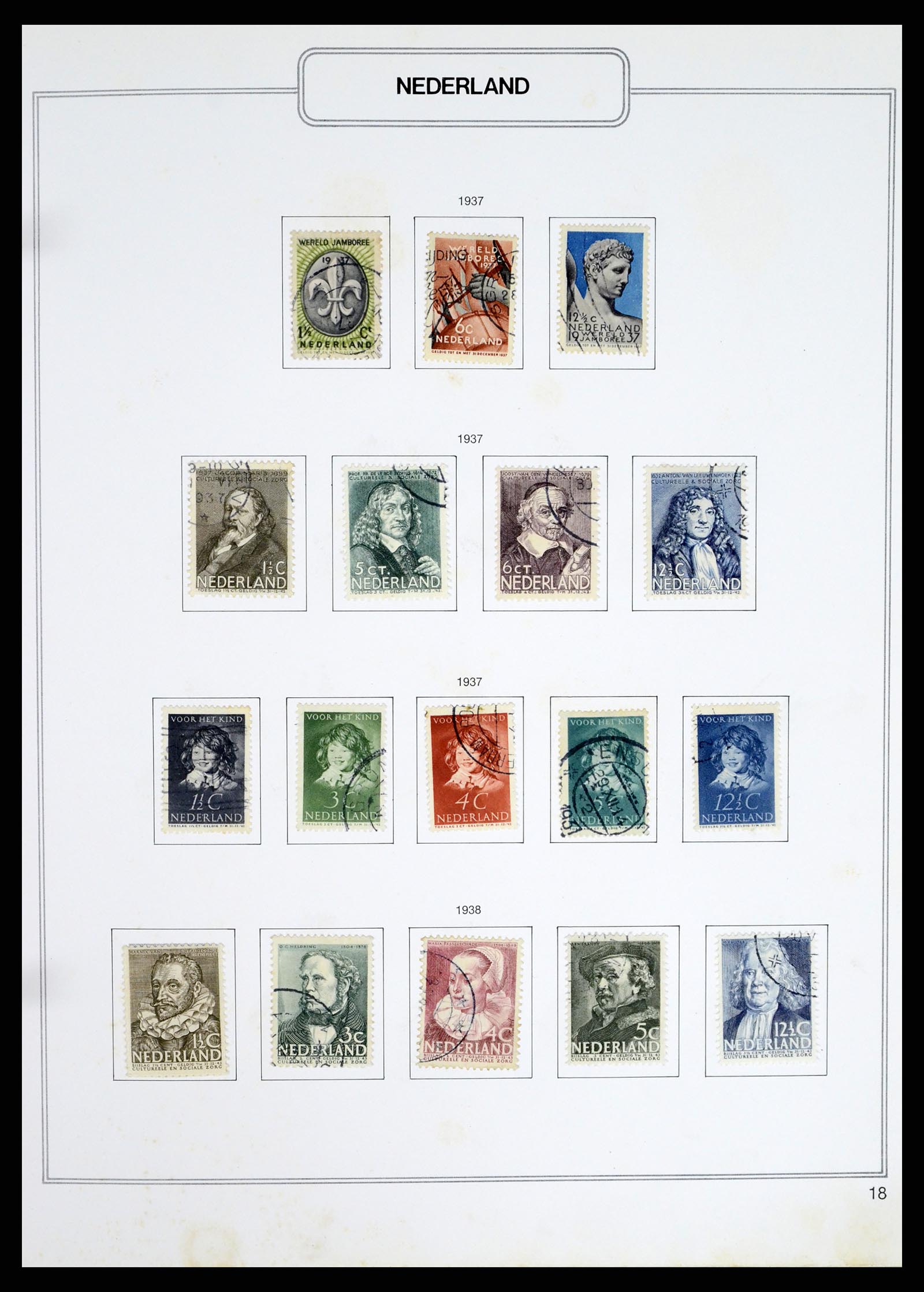 37348 018 - Postzegelverzameling 37348 Nederland 1852-1995.