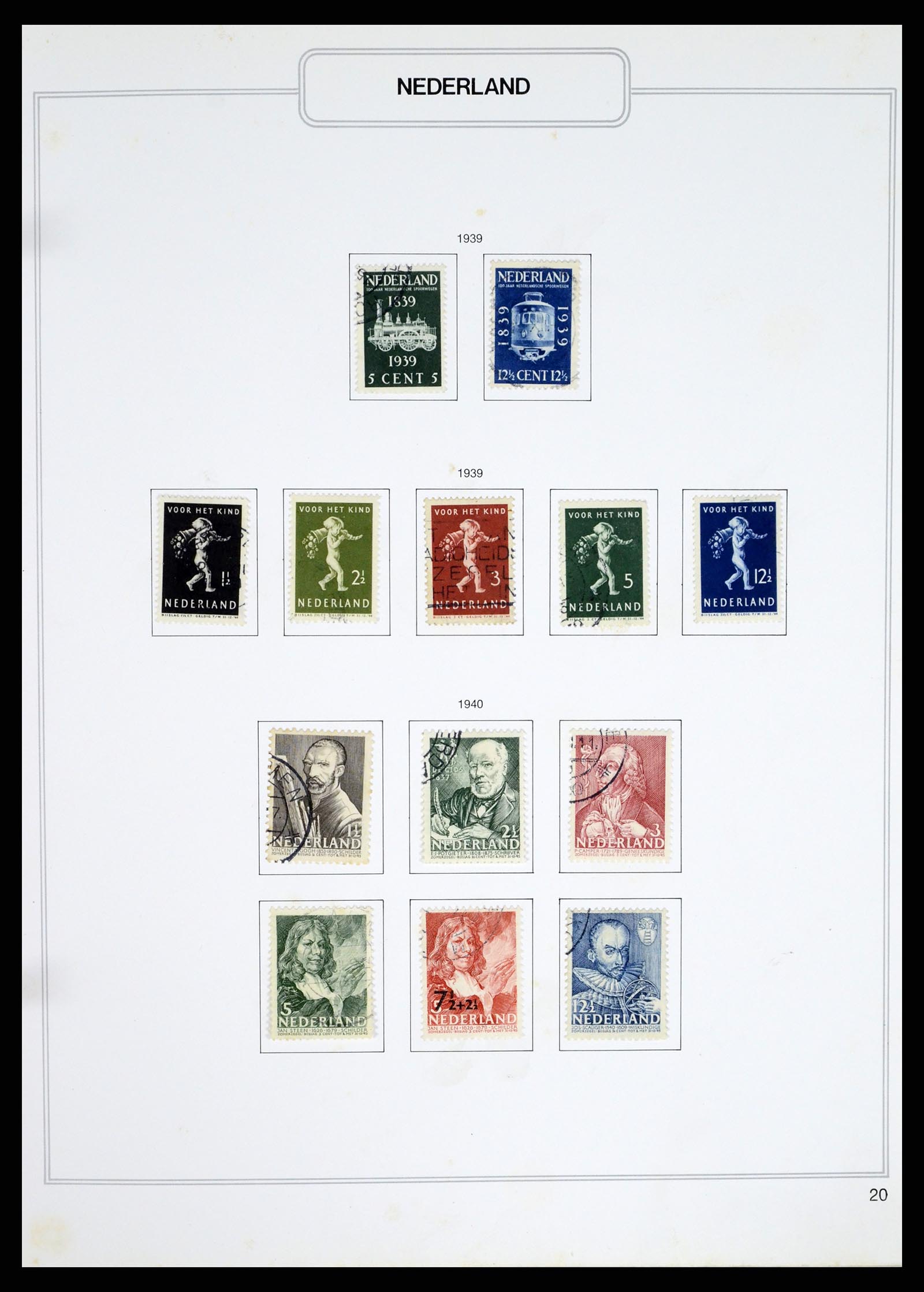 37348 020 - Postzegelverzameling 37348 Nederland 1852-1995.