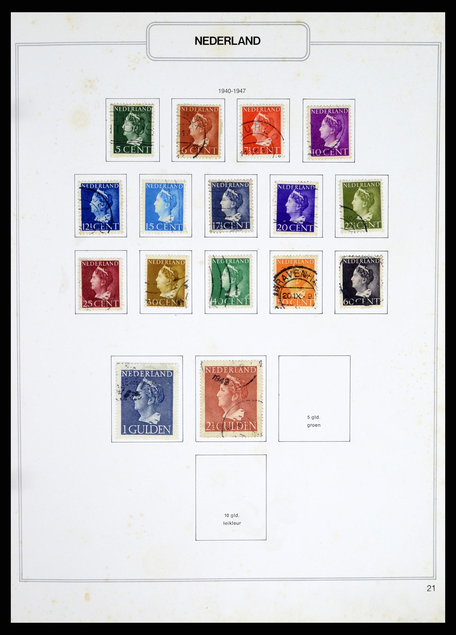 37348 021 - Postzegelverzameling 37348 Nederland 1852-1995.