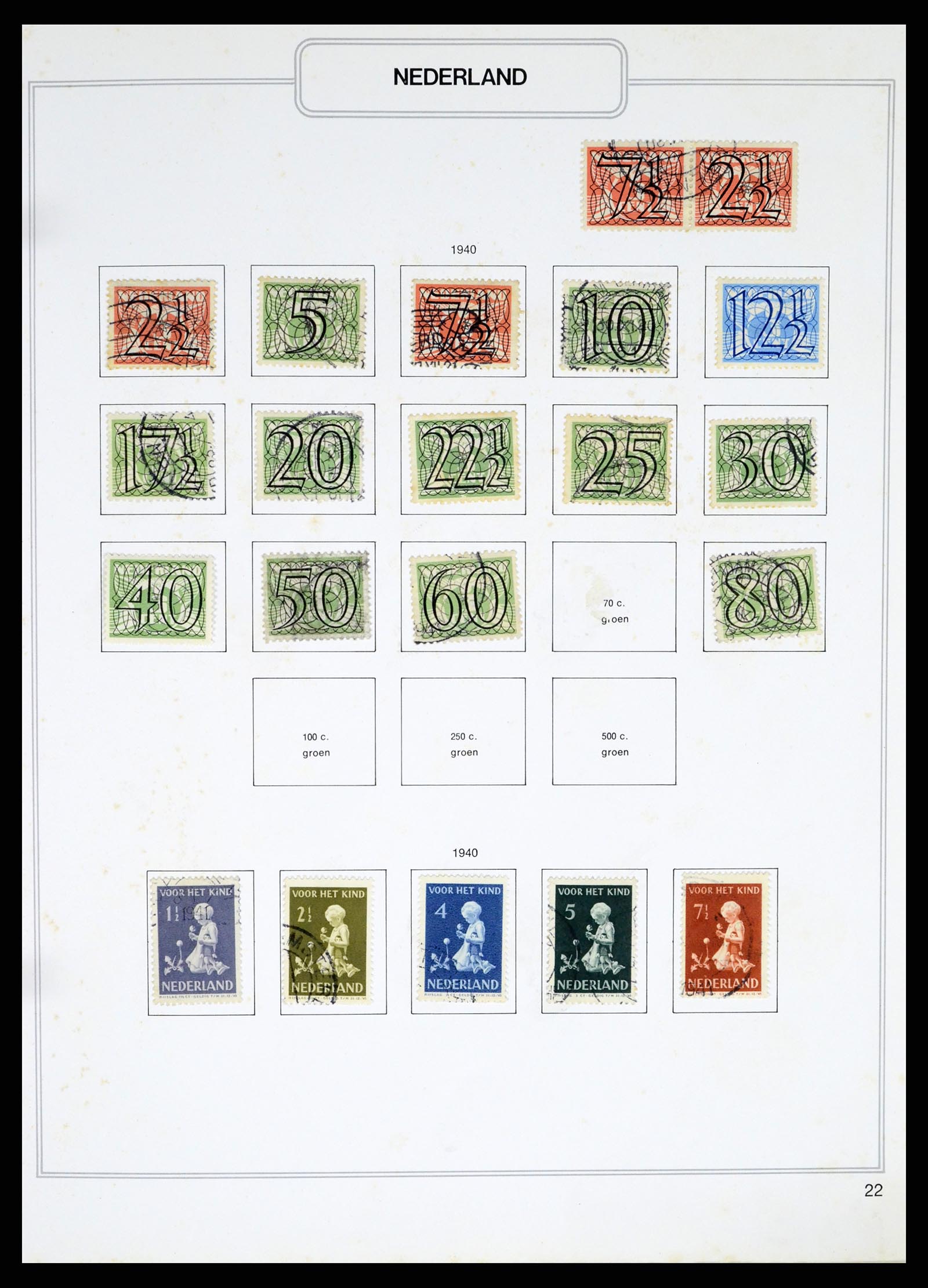 37348 022 - Postzegelverzameling 37348 Nederland 1852-1995.