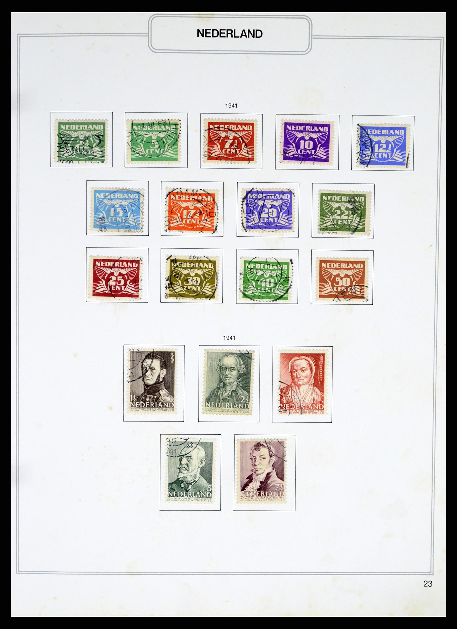 37348 023 - Postzegelverzameling 37348 Nederland 1852-1995.