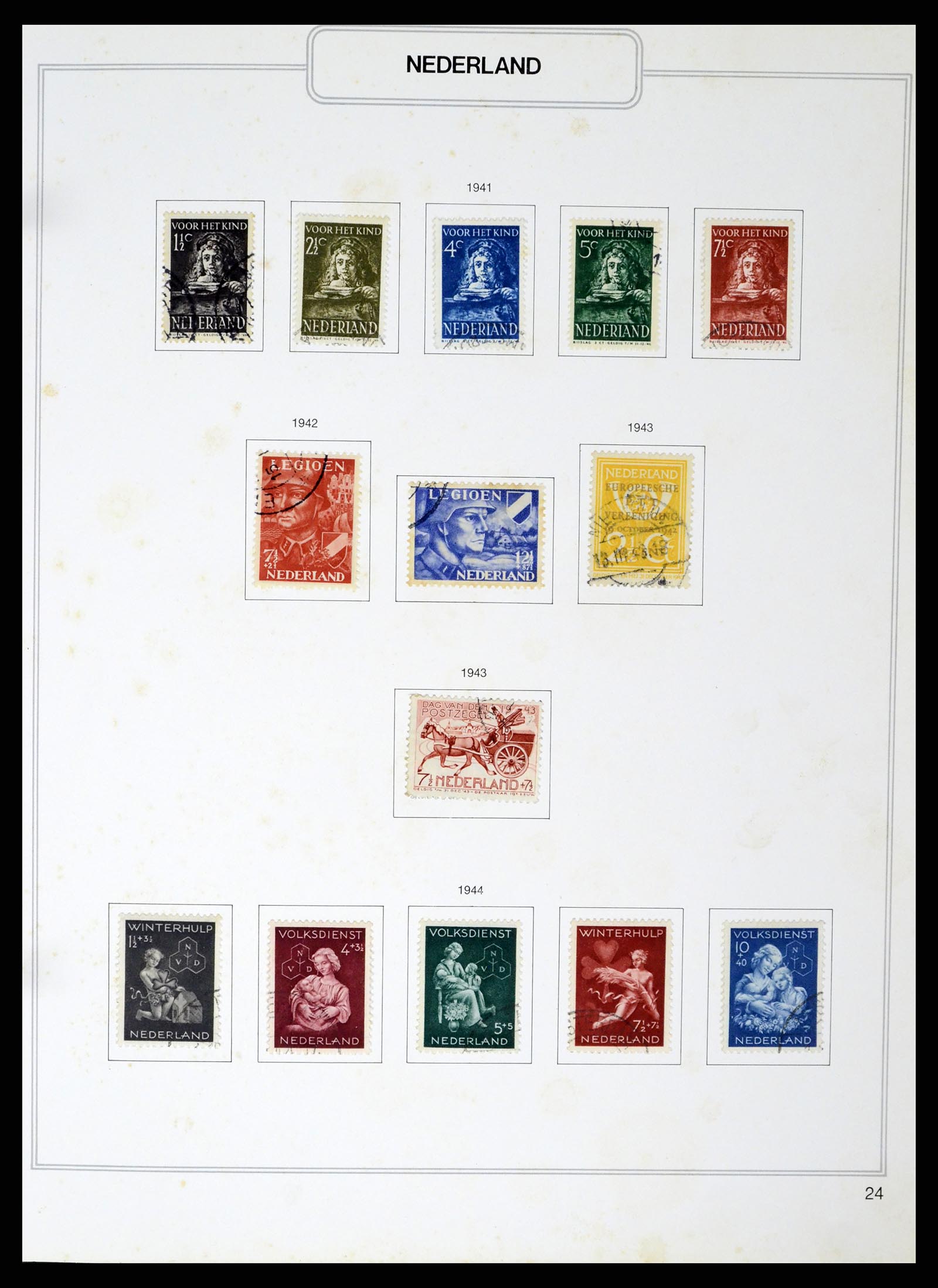 37348 024 - Postzegelverzameling 37348 Nederland 1852-1995.