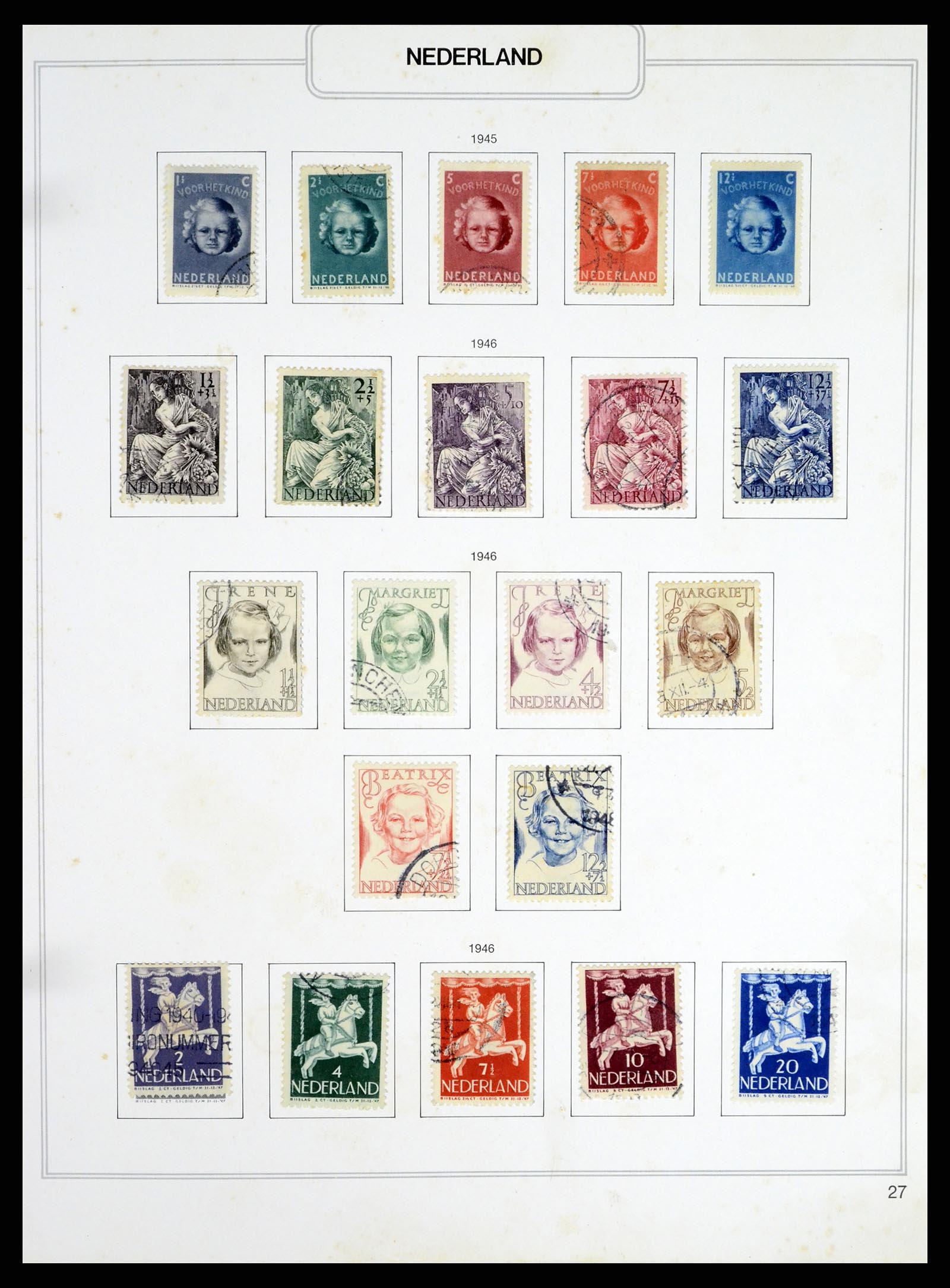 37348 027 - Postzegelverzameling 37348 Nederland 1852-1995.