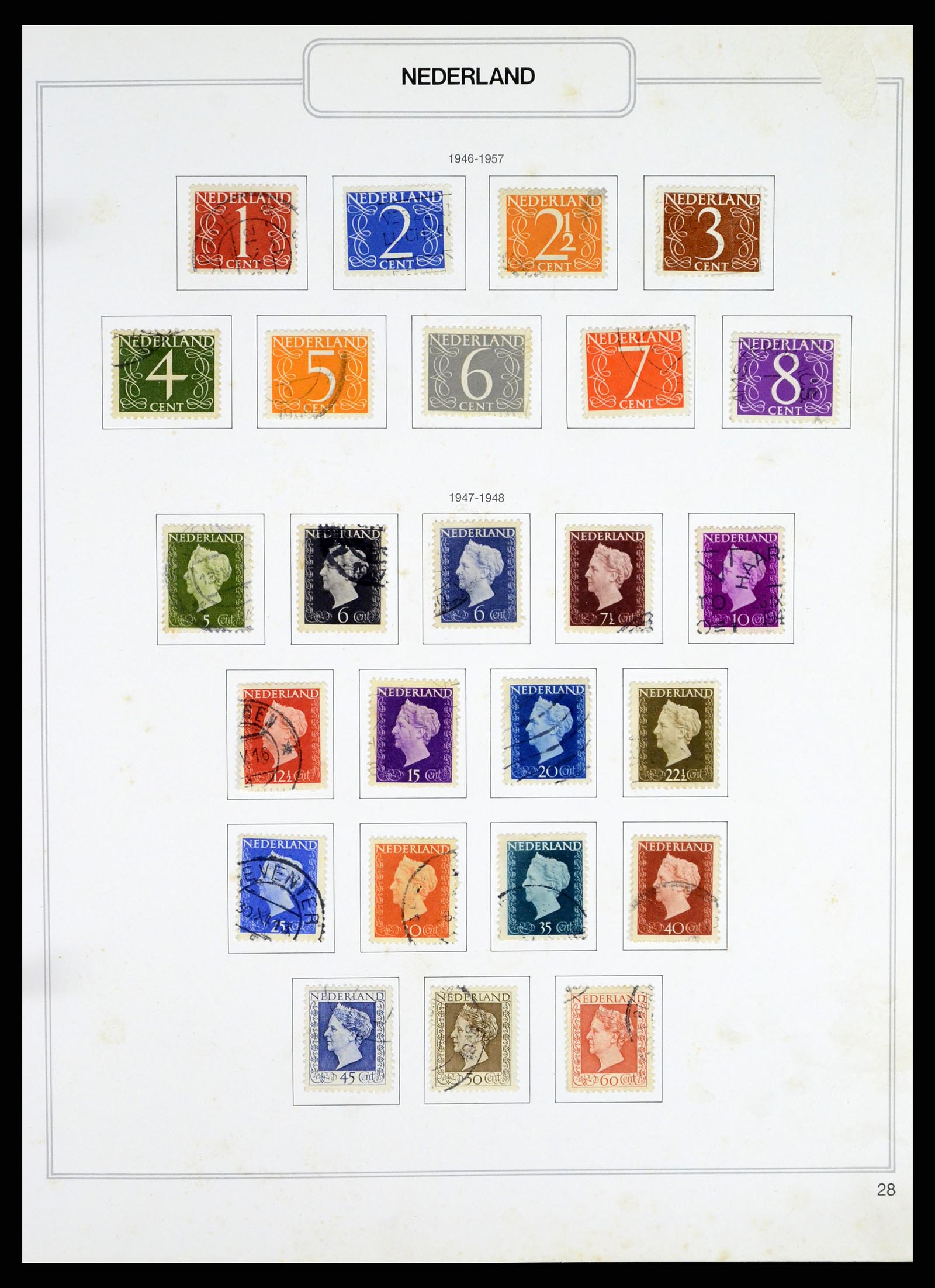 37348 028 - Postzegelverzameling 37348 Nederland 1852-1995.