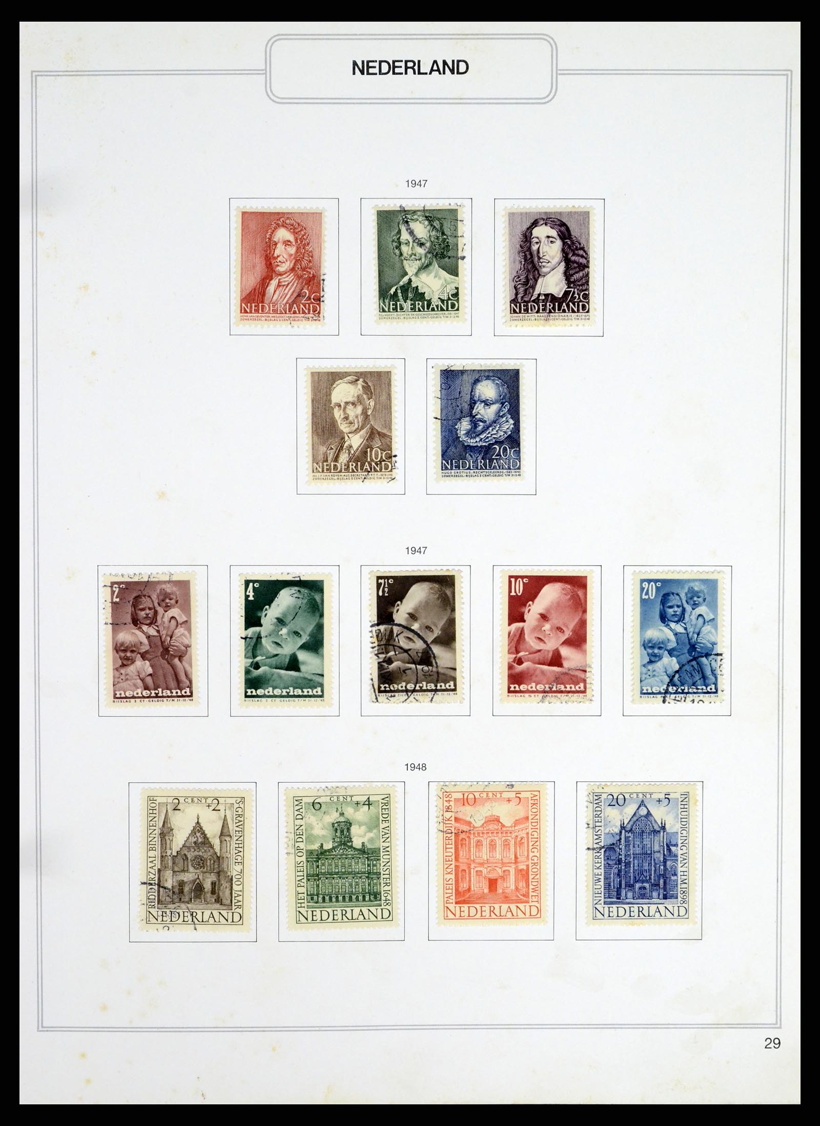 37348 029 - Postzegelverzameling 37348 Nederland 1852-1995.