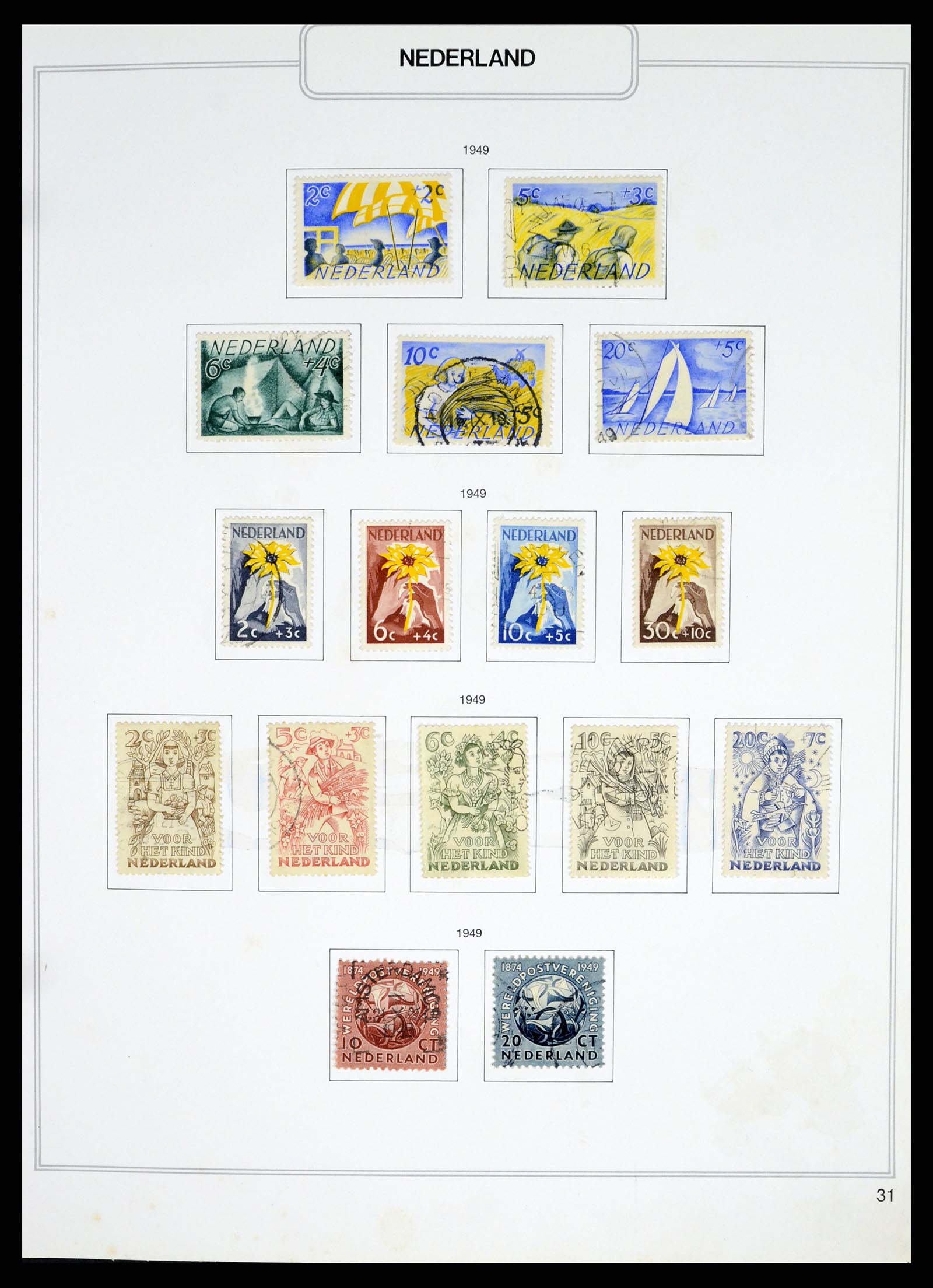 37348 031 - Postzegelverzameling 37348 Nederland 1852-1995.