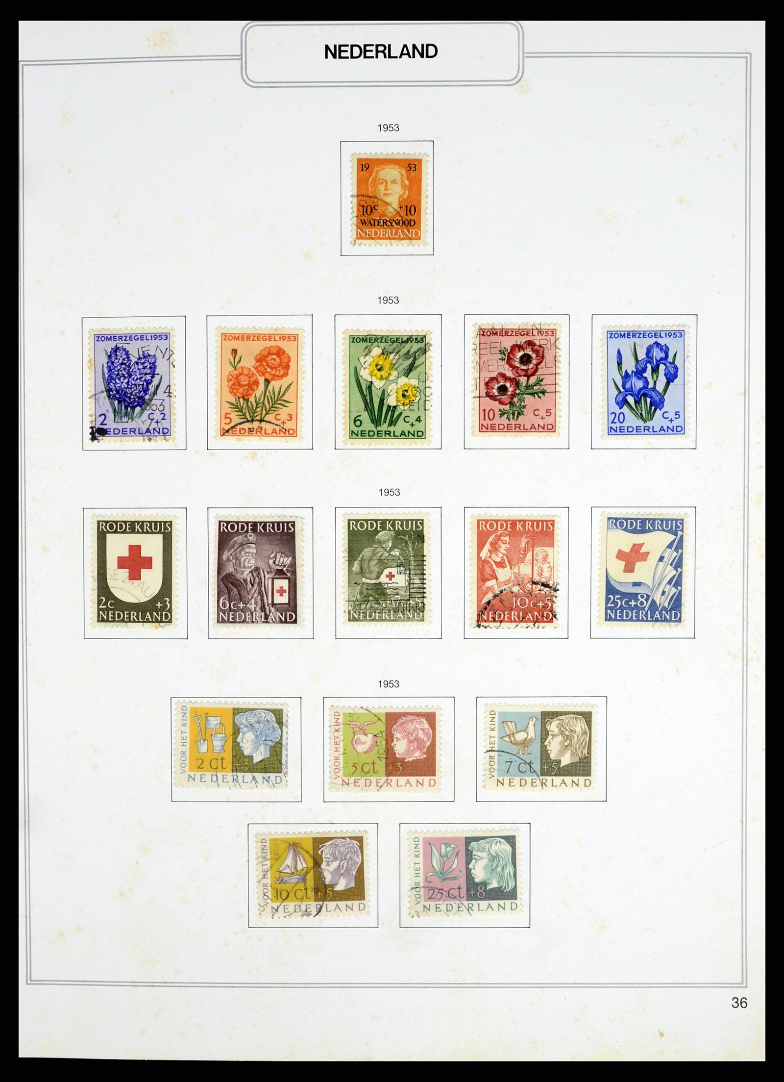 37348 036 - Postzegelverzameling 37348 Nederland 1852-1995.