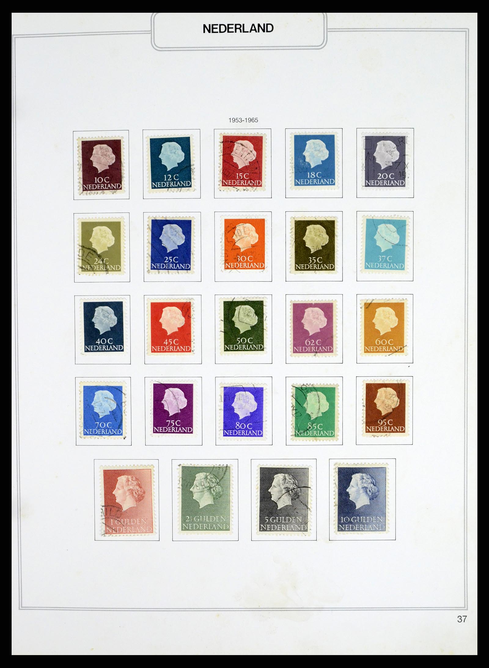 37348 037 - Postzegelverzameling 37348 Nederland 1852-1995.