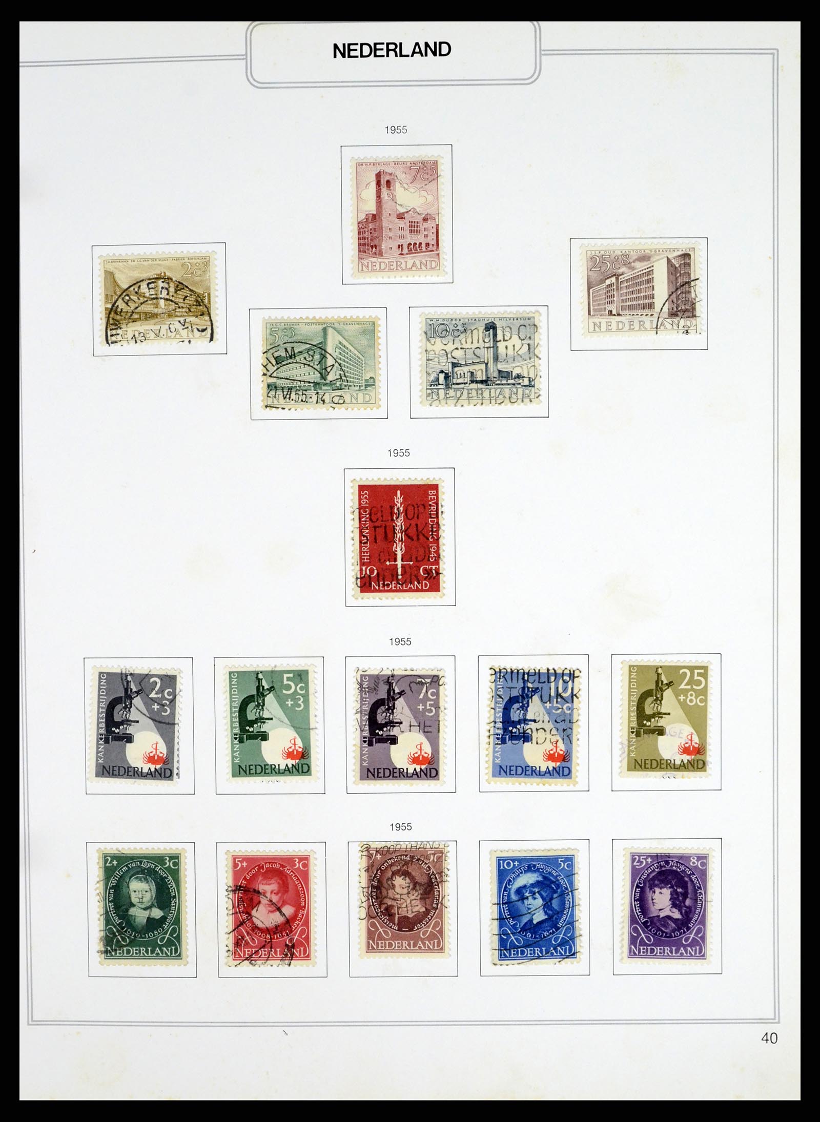 37348 040 - Postzegelverzameling 37348 Nederland 1852-1995.