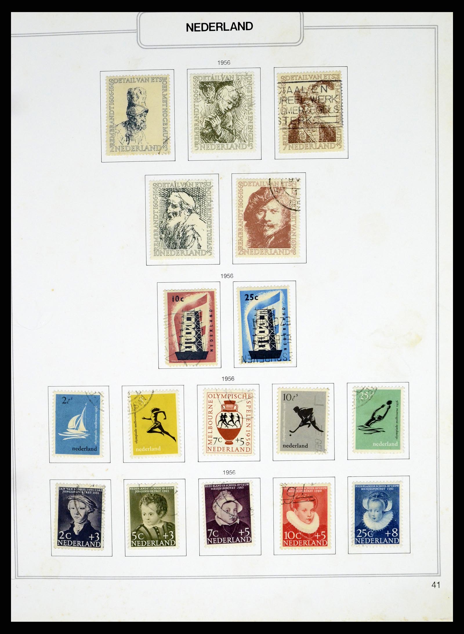 37348 041 - Postzegelverzameling 37348 Nederland 1852-1995.