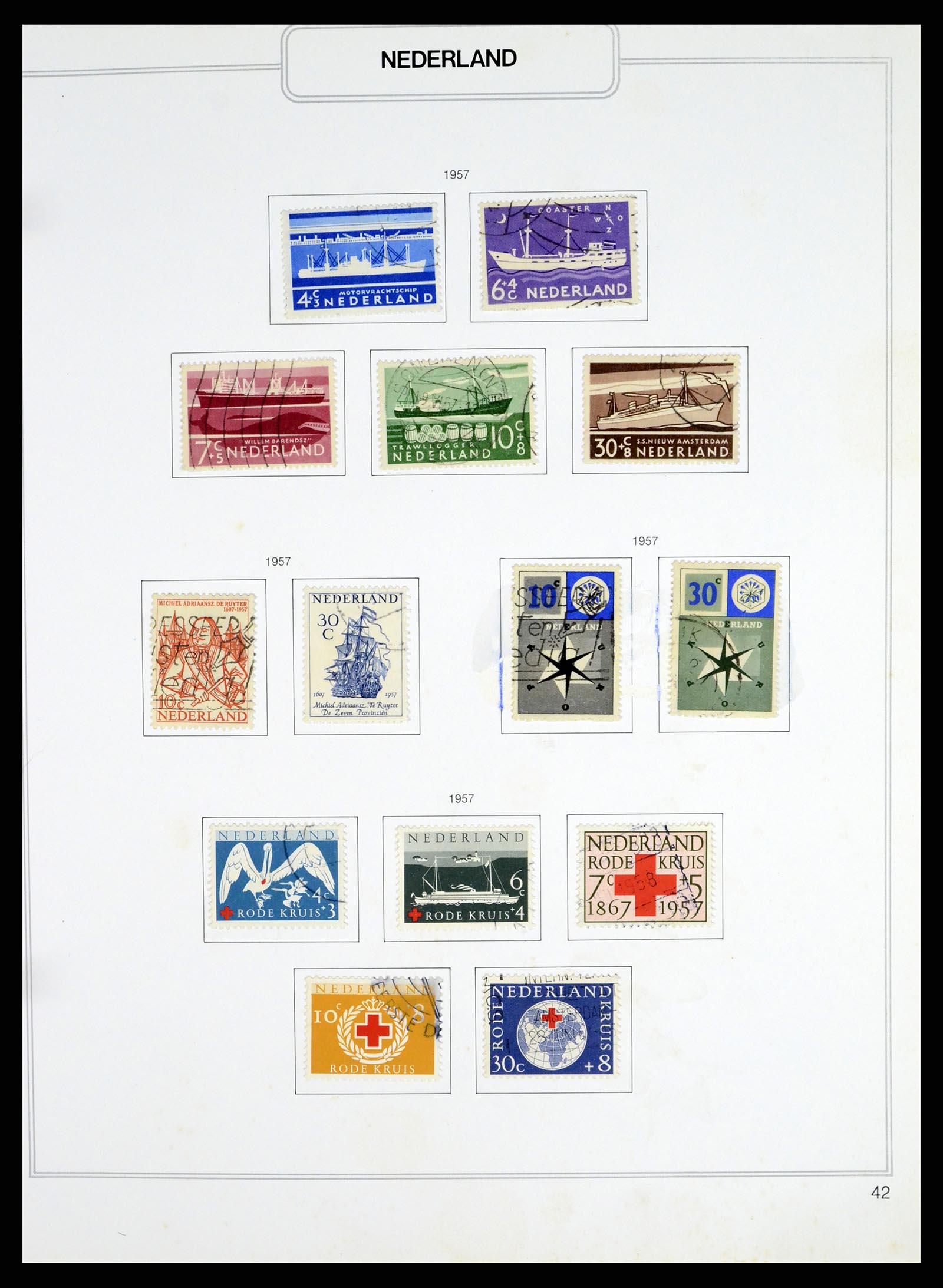 37348 042 - Postzegelverzameling 37348 Nederland 1852-1995.