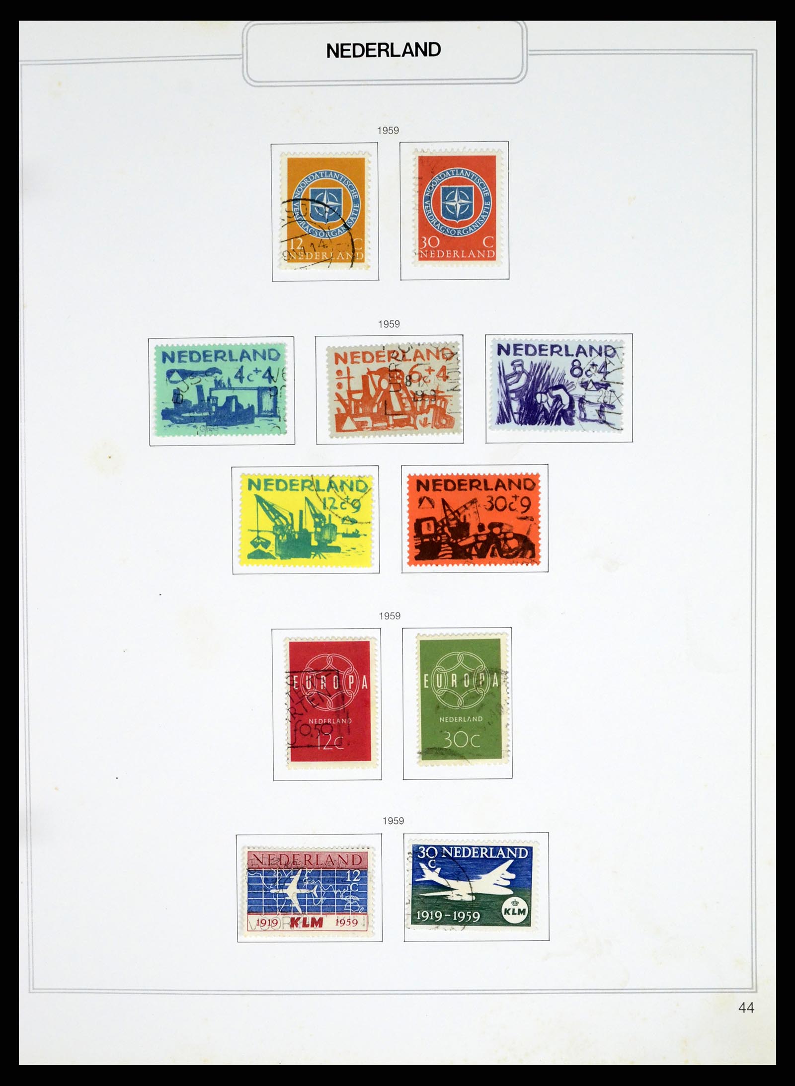 37348 044 - Postzegelverzameling 37348 Nederland 1852-1995.
