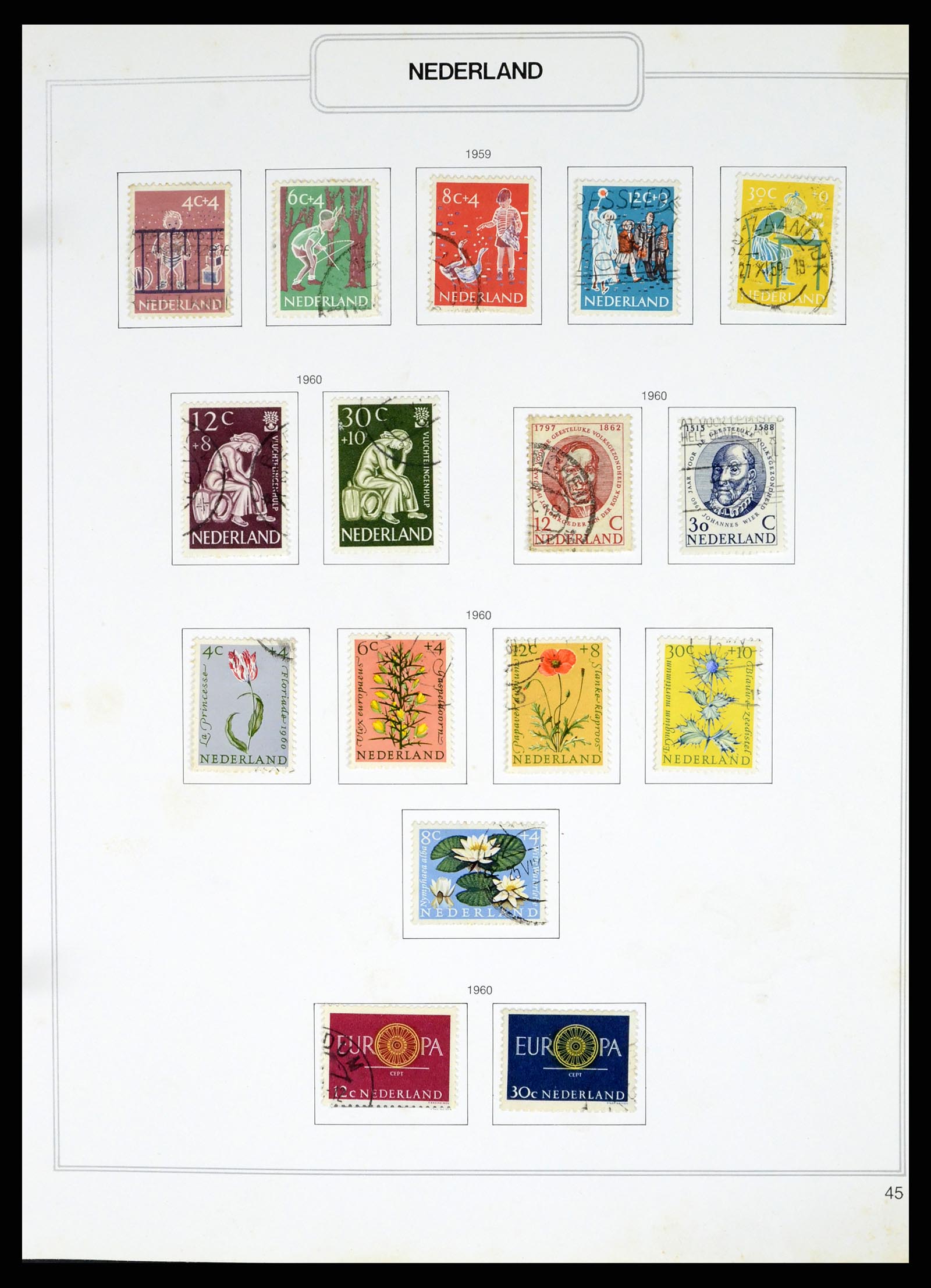 37348 045 - Postzegelverzameling 37348 Nederland 1852-1995.