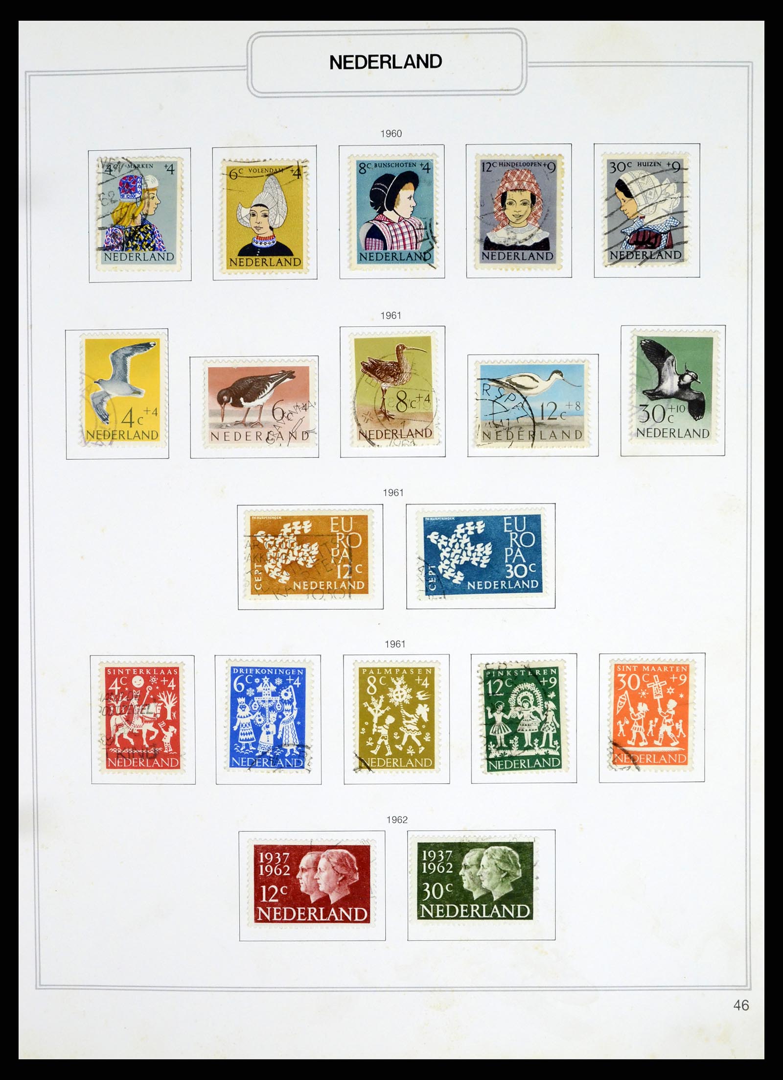 37348 046 - Postzegelverzameling 37348 Nederland 1852-1995.
