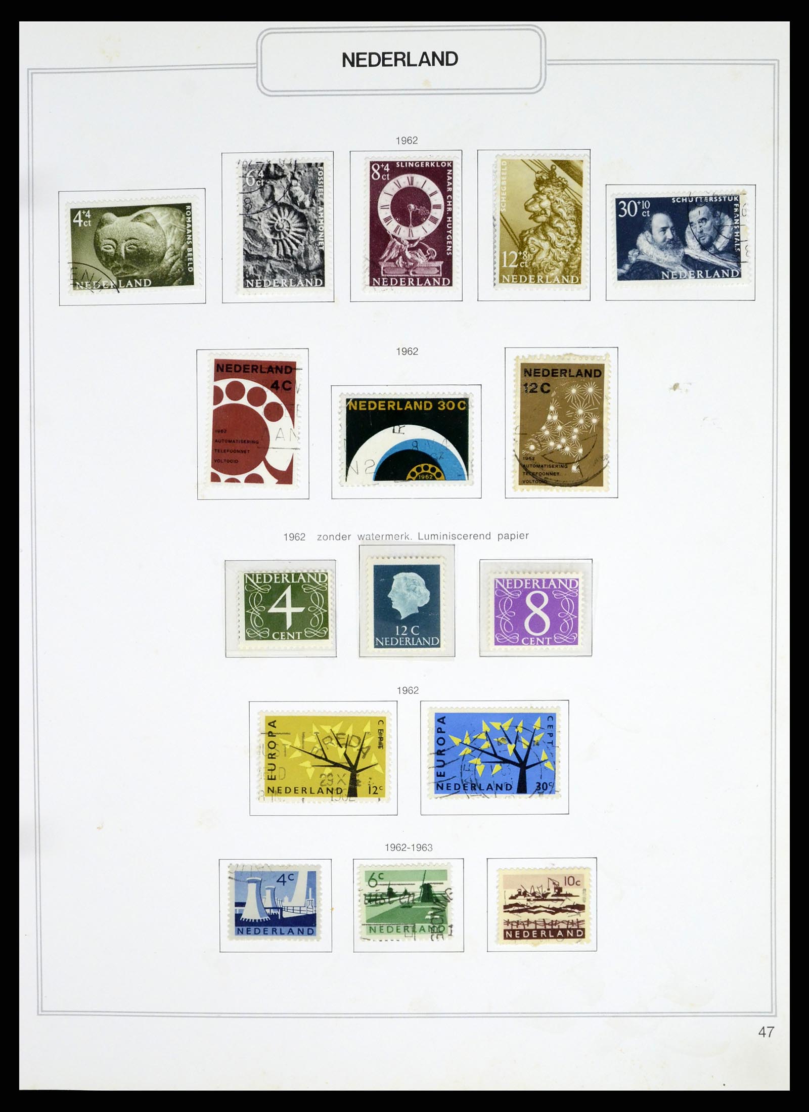 37348 047 - Postzegelverzameling 37348 Nederland 1852-1995.