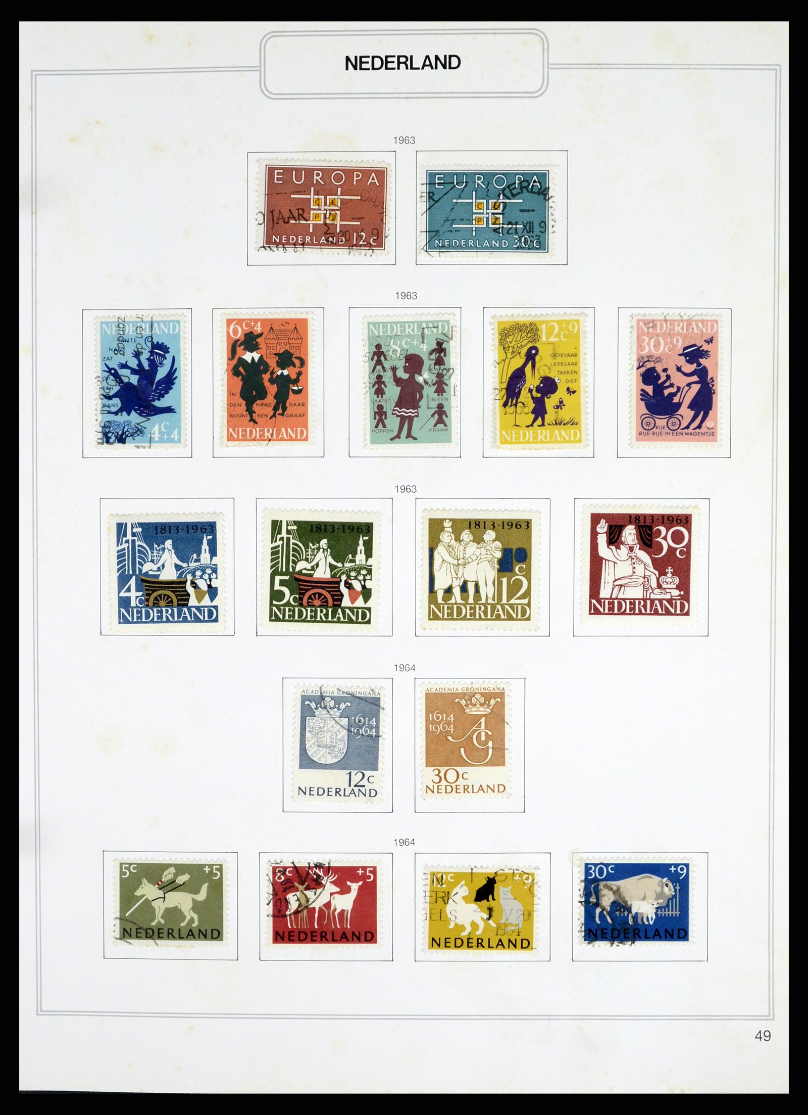 37348 049 - Postzegelverzameling 37348 Nederland 1852-1995.