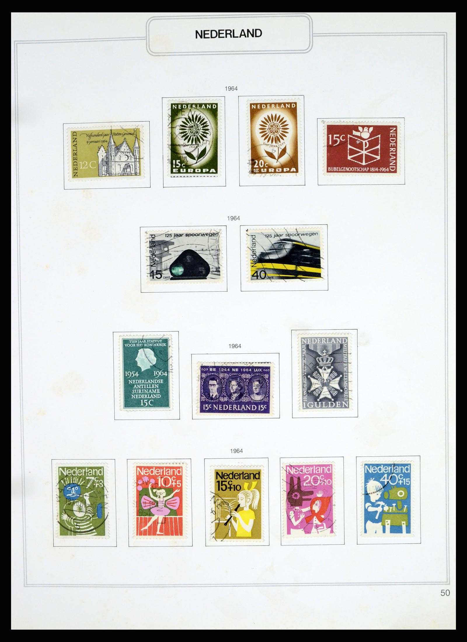 37348 050 - Postzegelverzameling 37348 Nederland 1852-1995.