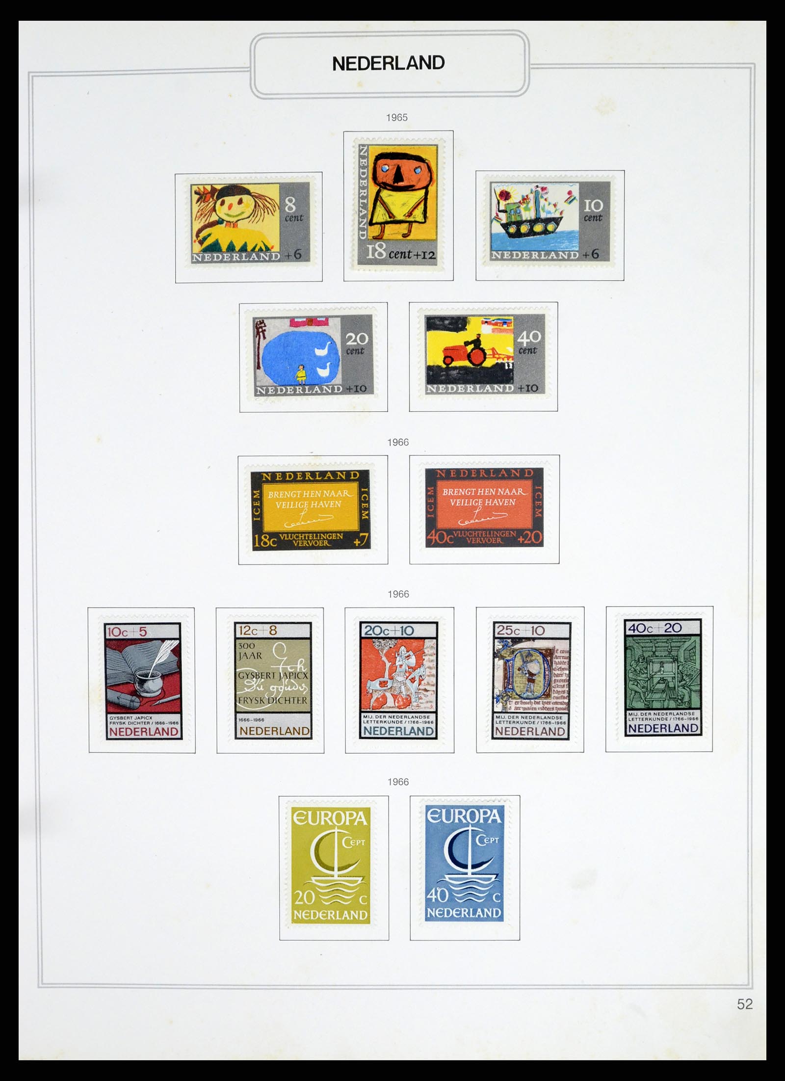 37348 052 - Postzegelverzameling 37348 Nederland 1852-1995.