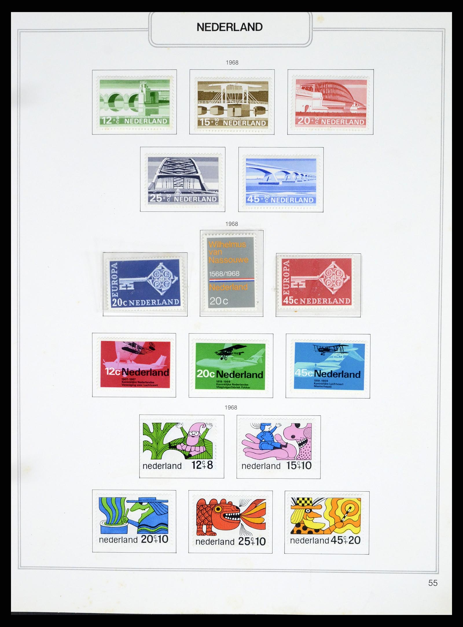 37348 055 - Postzegelverzameling 37348 Nederland 1852-1995.