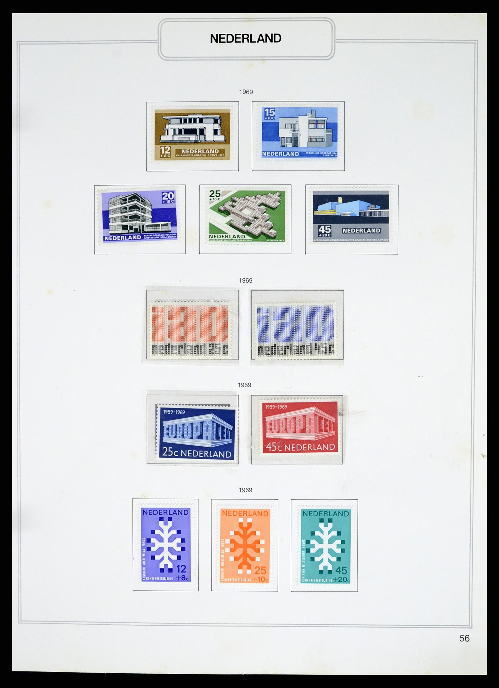 37348 056 - Postzegelverzameling 37348 Nederland 1852-1995.