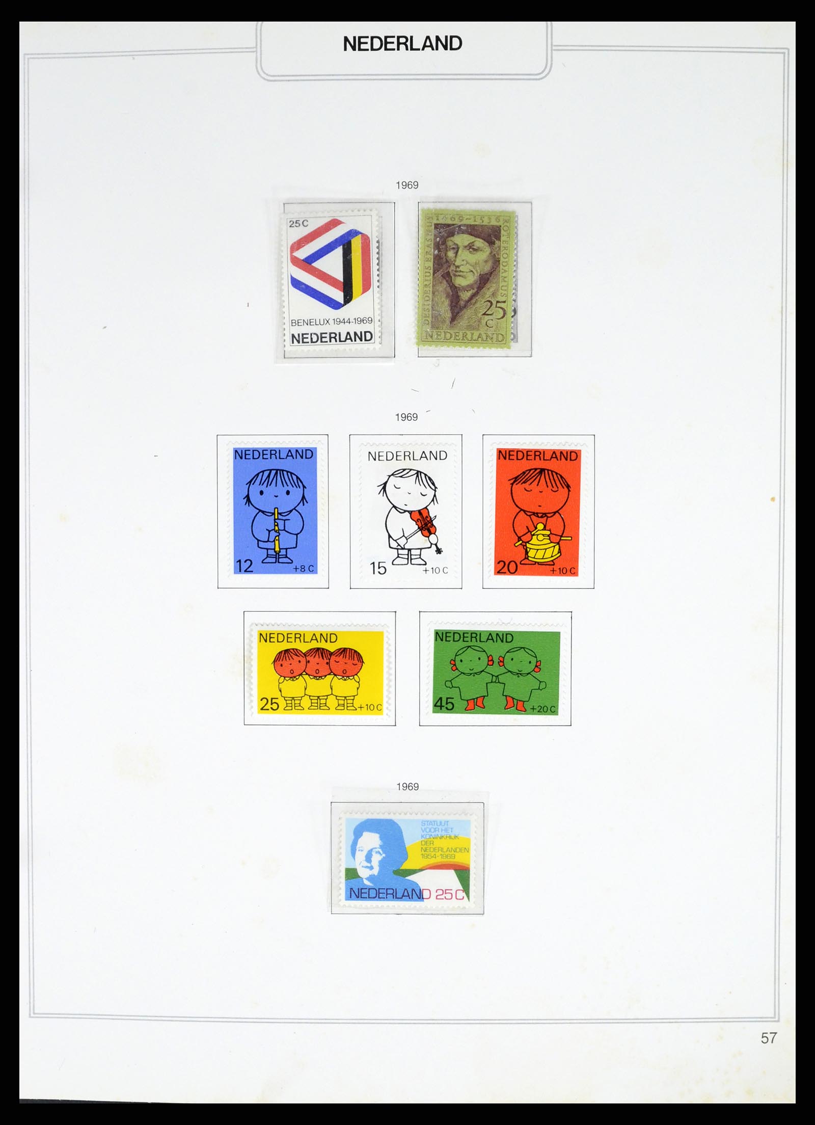 37348 057 - Postzegelverzameling 37348 Nederland 1852-1995.