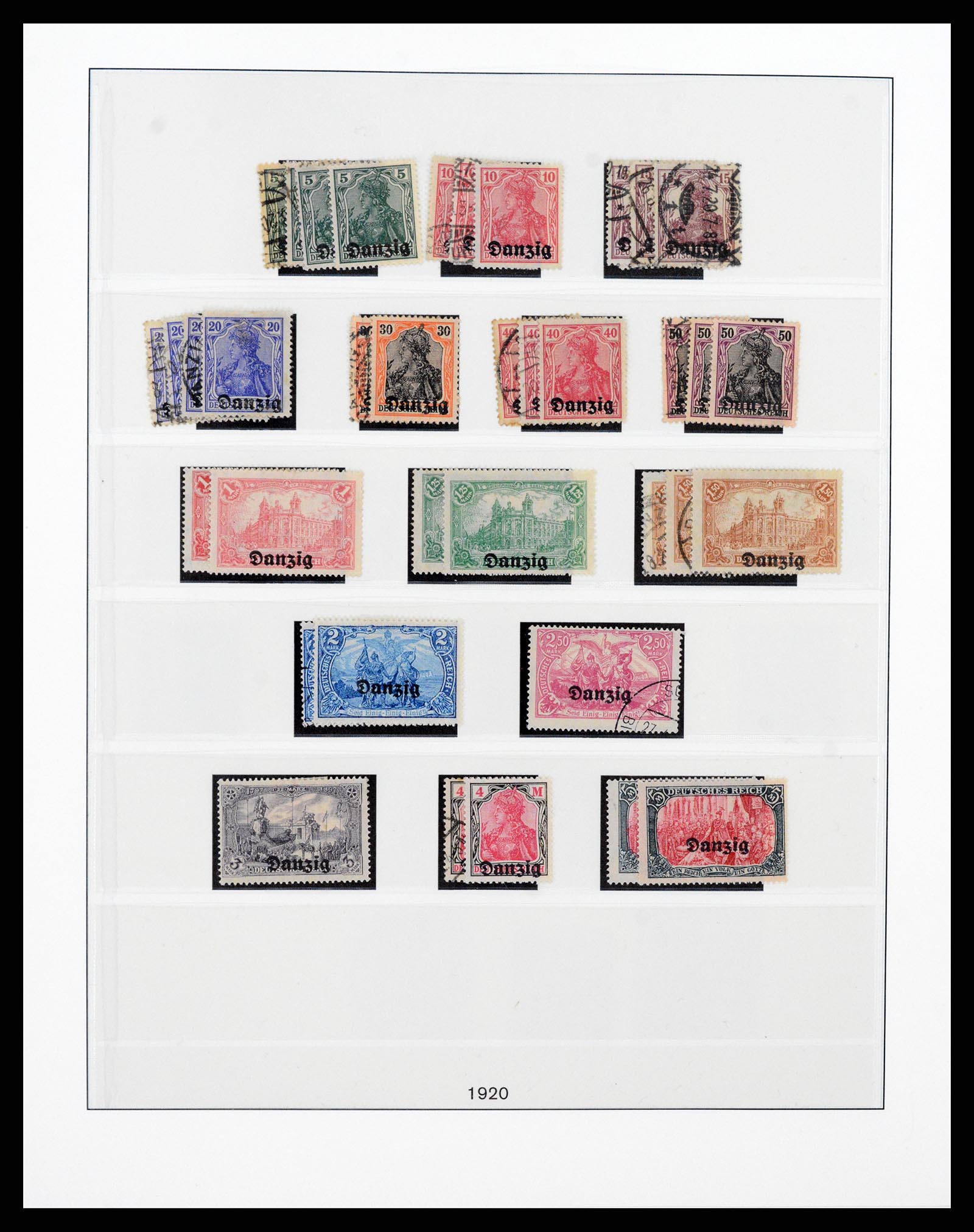 37349 001 - Postzegelverzameling 37349 Danzig 1920-1939.
