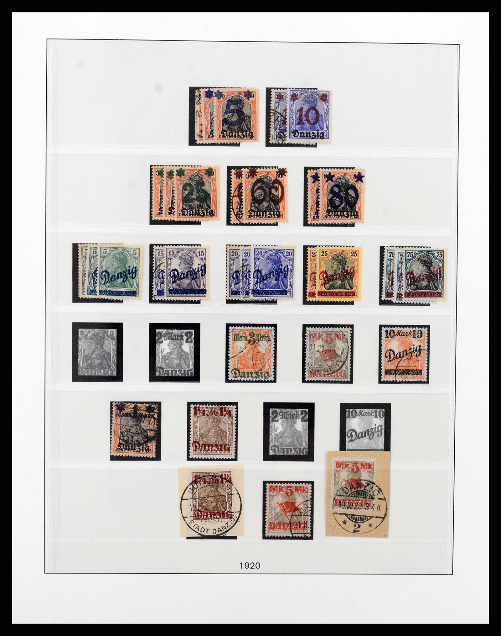 37349 002 - Postzegelverzameling 37349 Danzig 1920-1939.