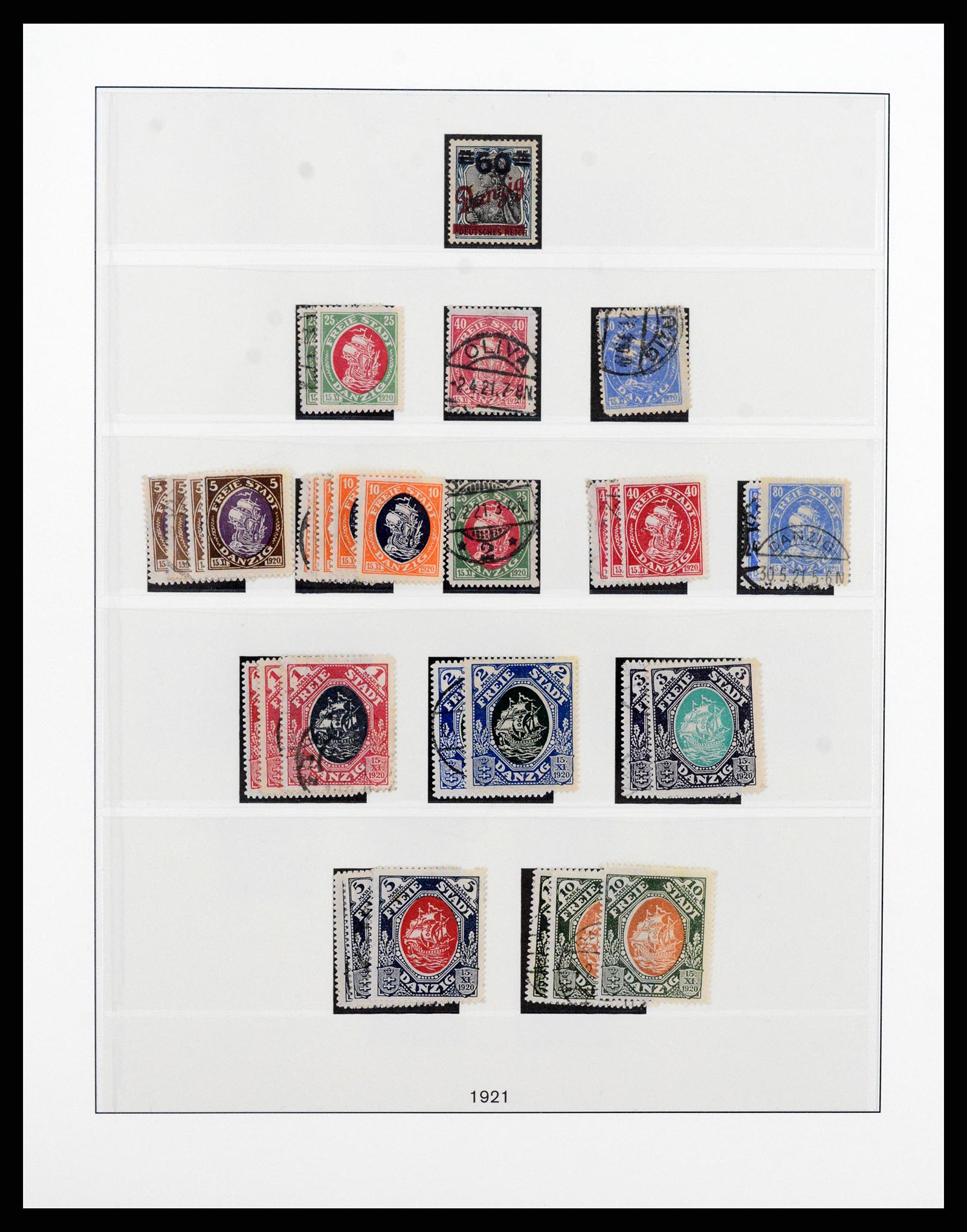 37349 005 - Postzegelverzameling 37349 Danzig 1920-1939.