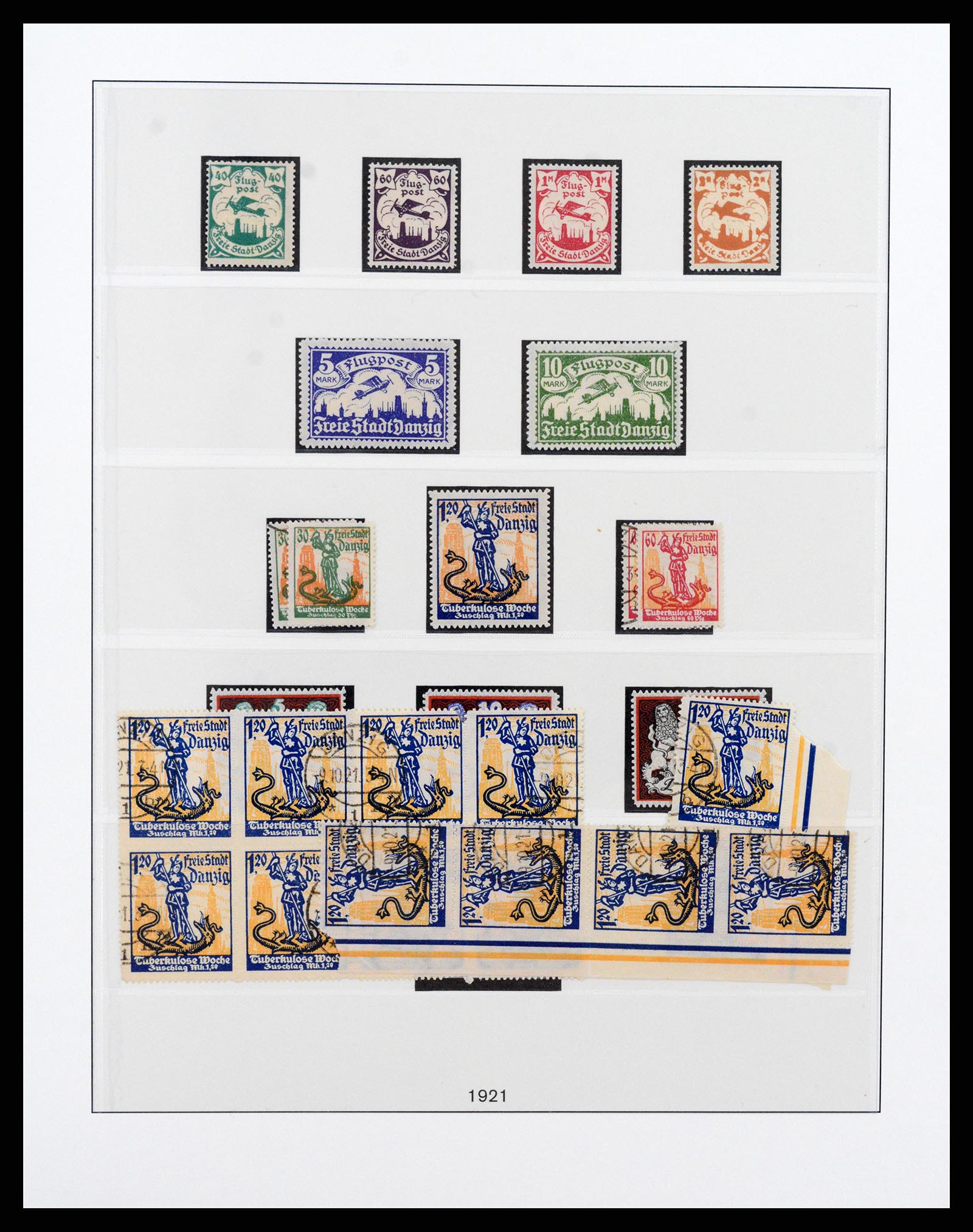 37349 007 - Postzegelverzameling 37349 Danzig 1920-1939.