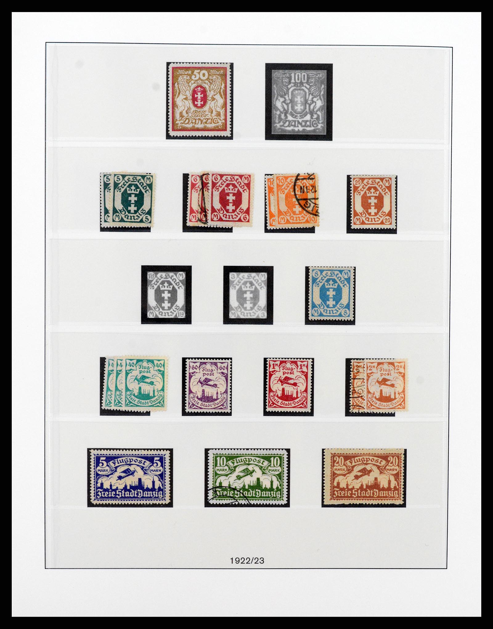 37349 008 - Postzegelverzameling 37349 Danzig 1920-1939.