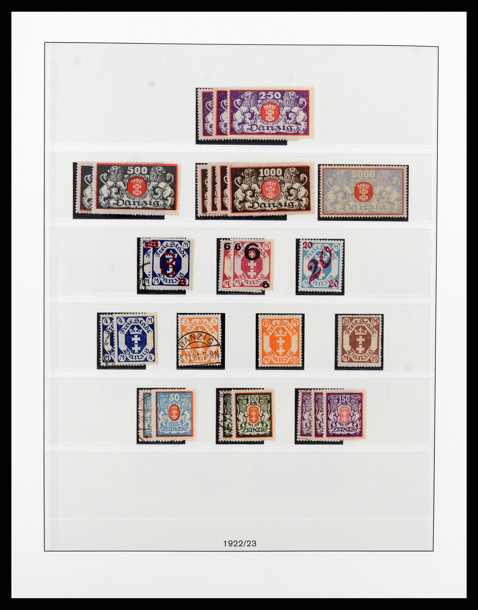 37349 009 - Postzegelverzameling 37349 Danzig 1920-1939.