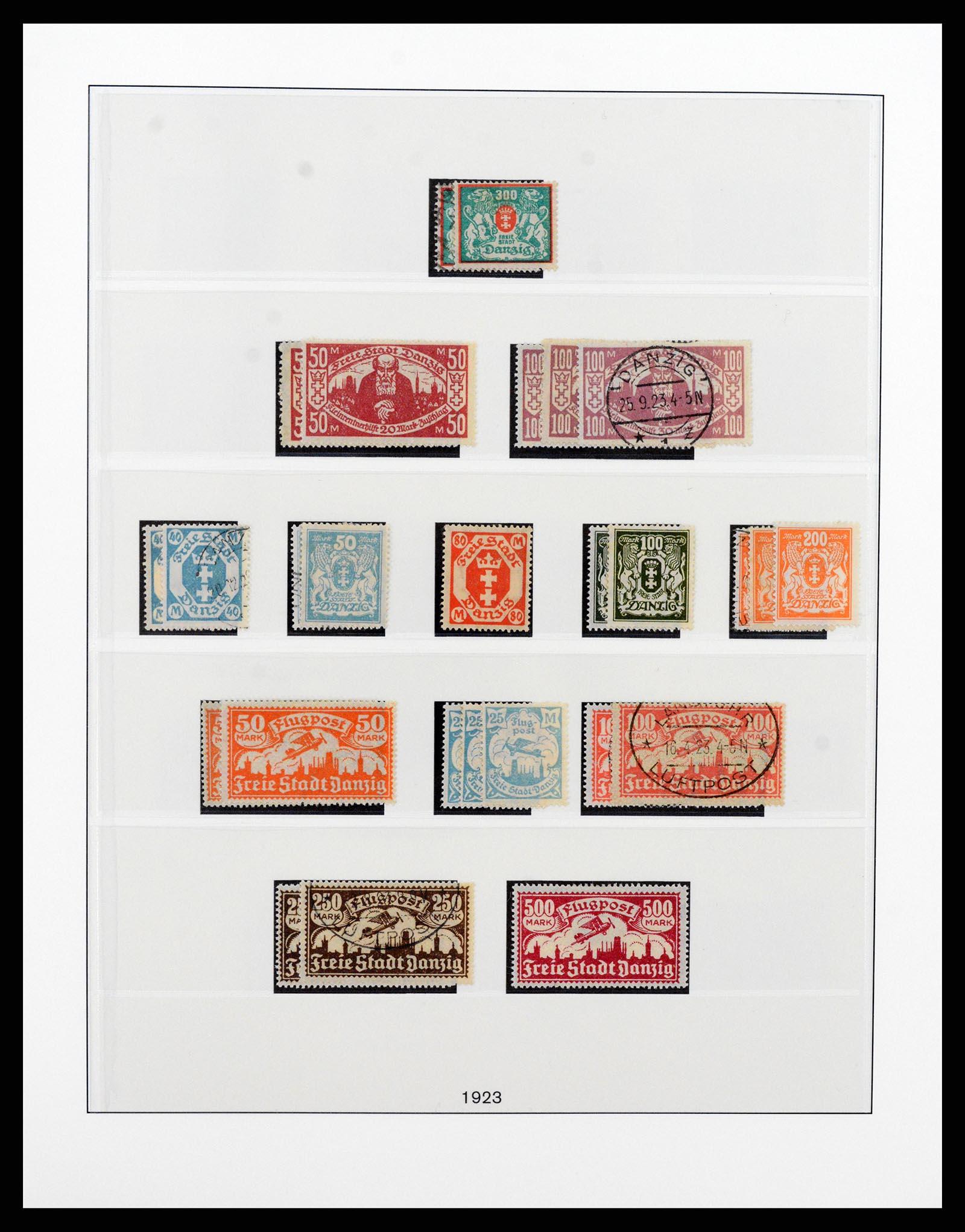 37349 010 - Postzegelverzameling 37349 Danzig 1920-1939.
