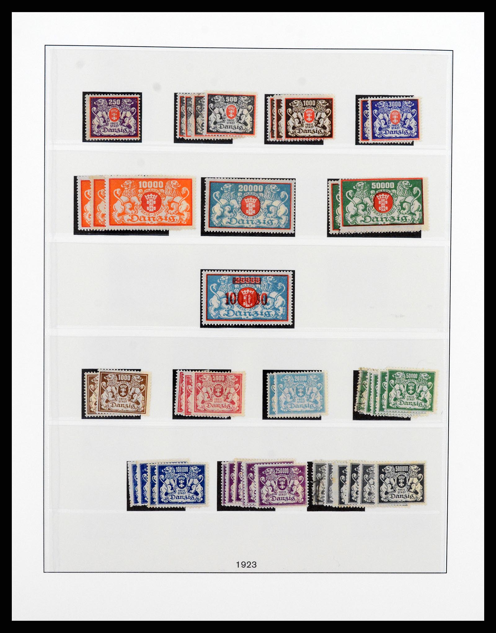 37349 011 - Postzegelverzameling 37349 Danzig 1920-1939.