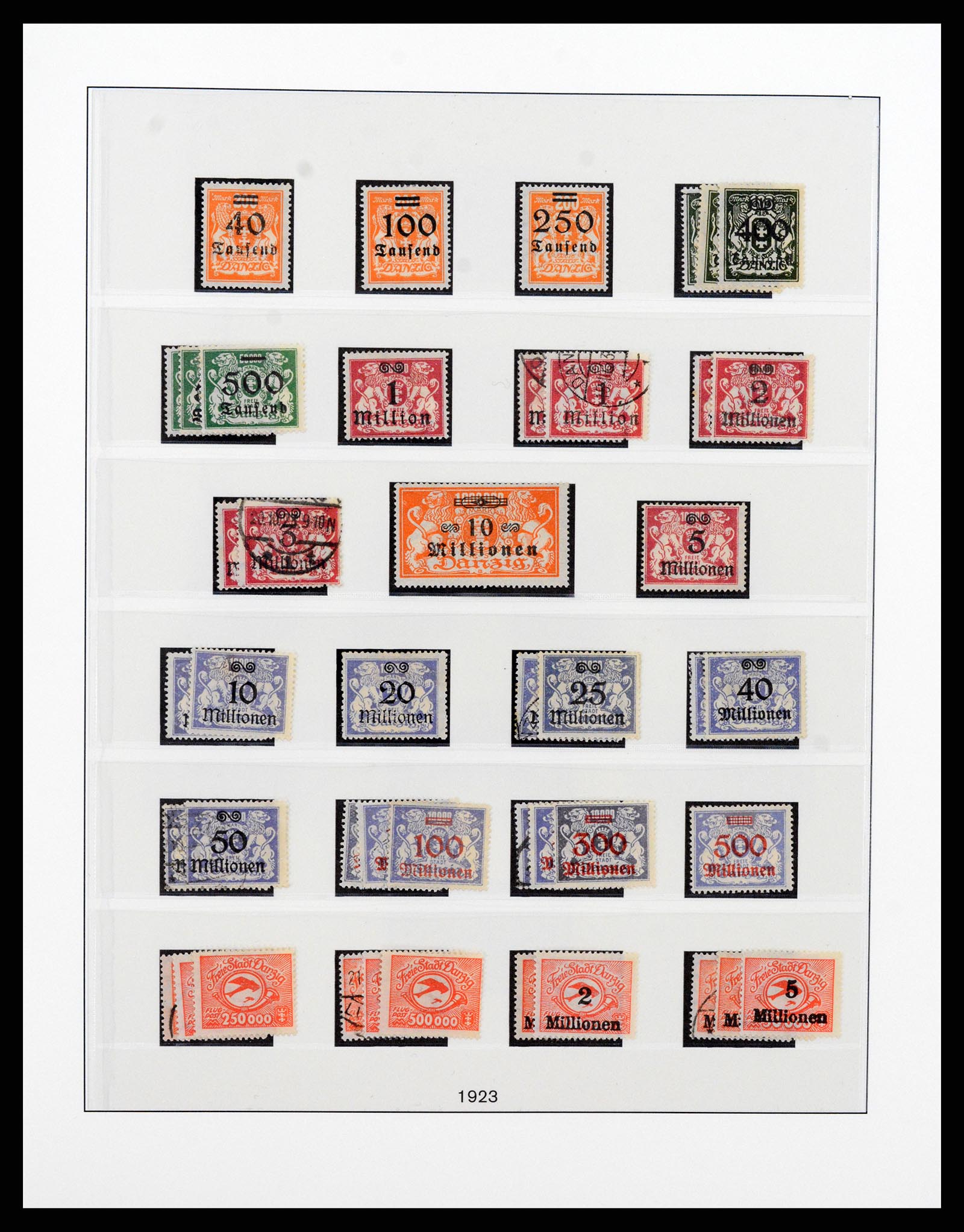 37349 012 - Postzegelverzameling 37349 Danzig 1920-1939.