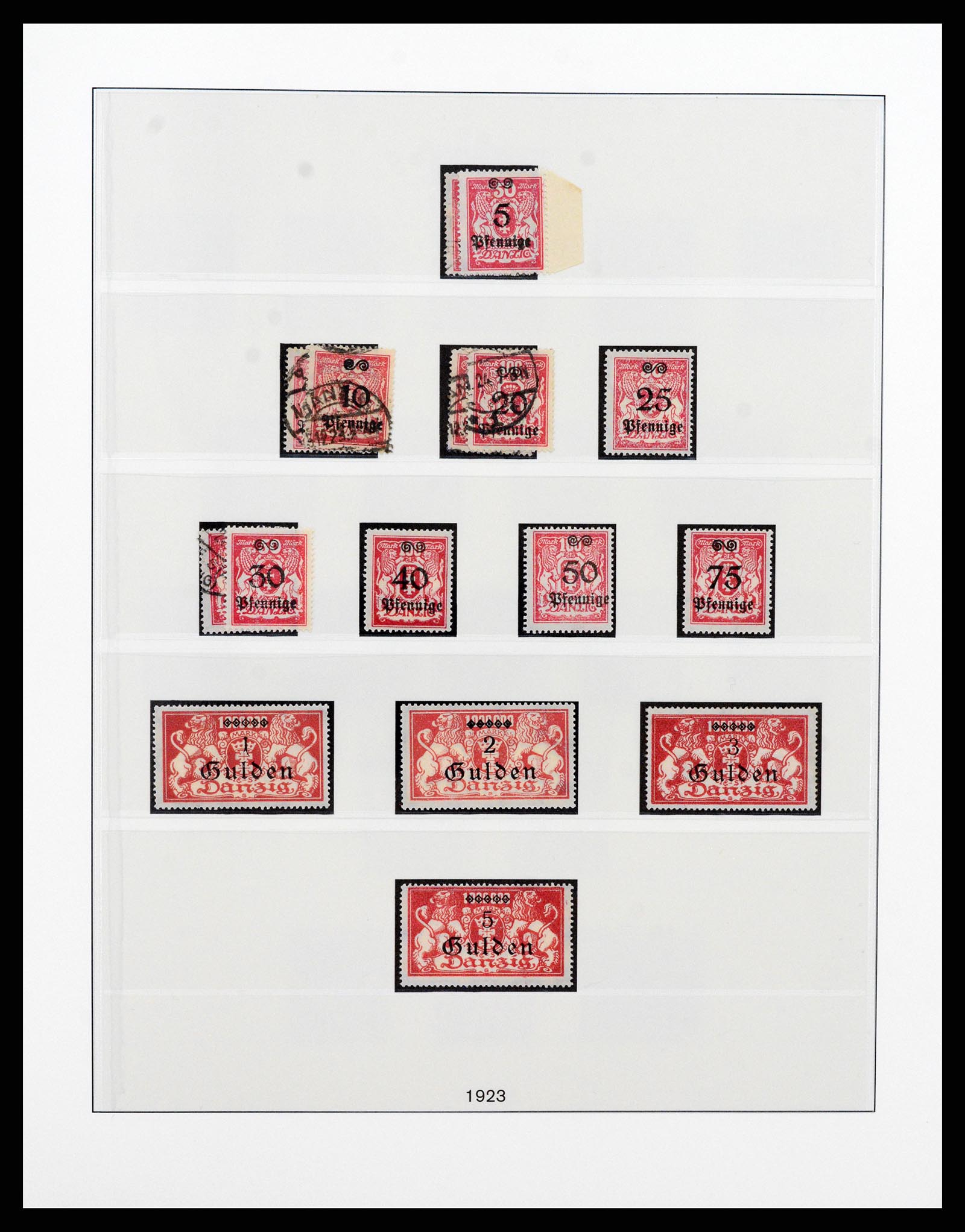 37349 013 - Postzegelverzameling 37349 Danzig 1920-1939.