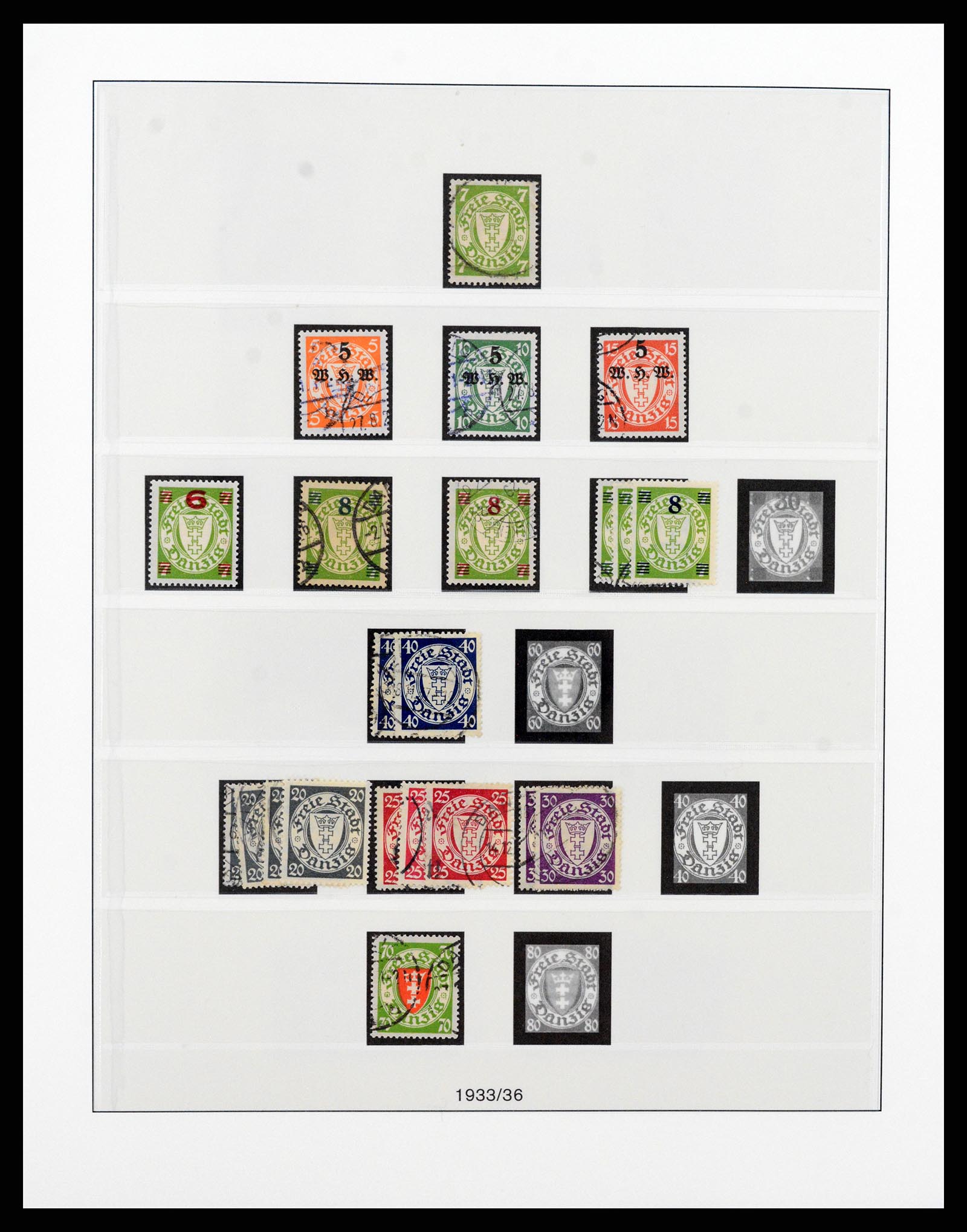 37349 017 - Postzegelverzameling 37349 Danzig 1920-1939.