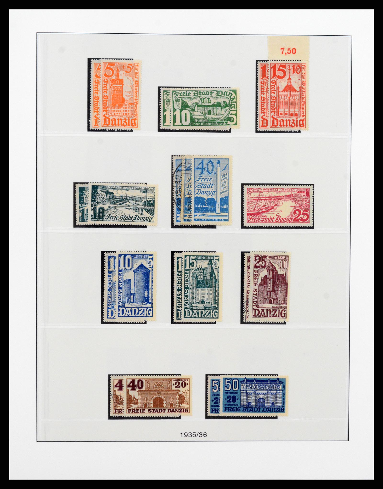 37349 018 - Postzegelverzameling 37349 Danzig 1920-1939.