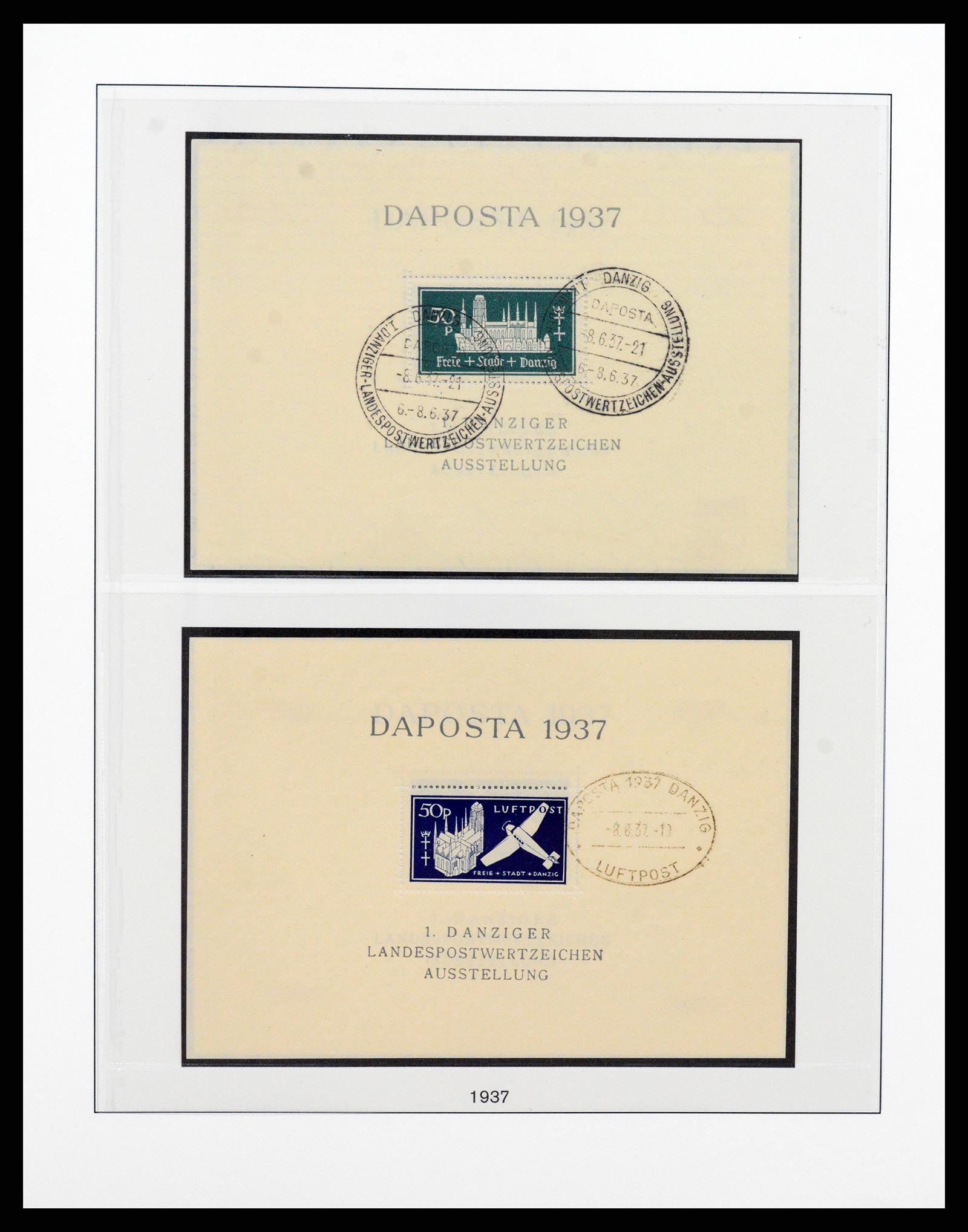 37349 020 - Postzegelverzameling 37349 Danzig 1920-1939.