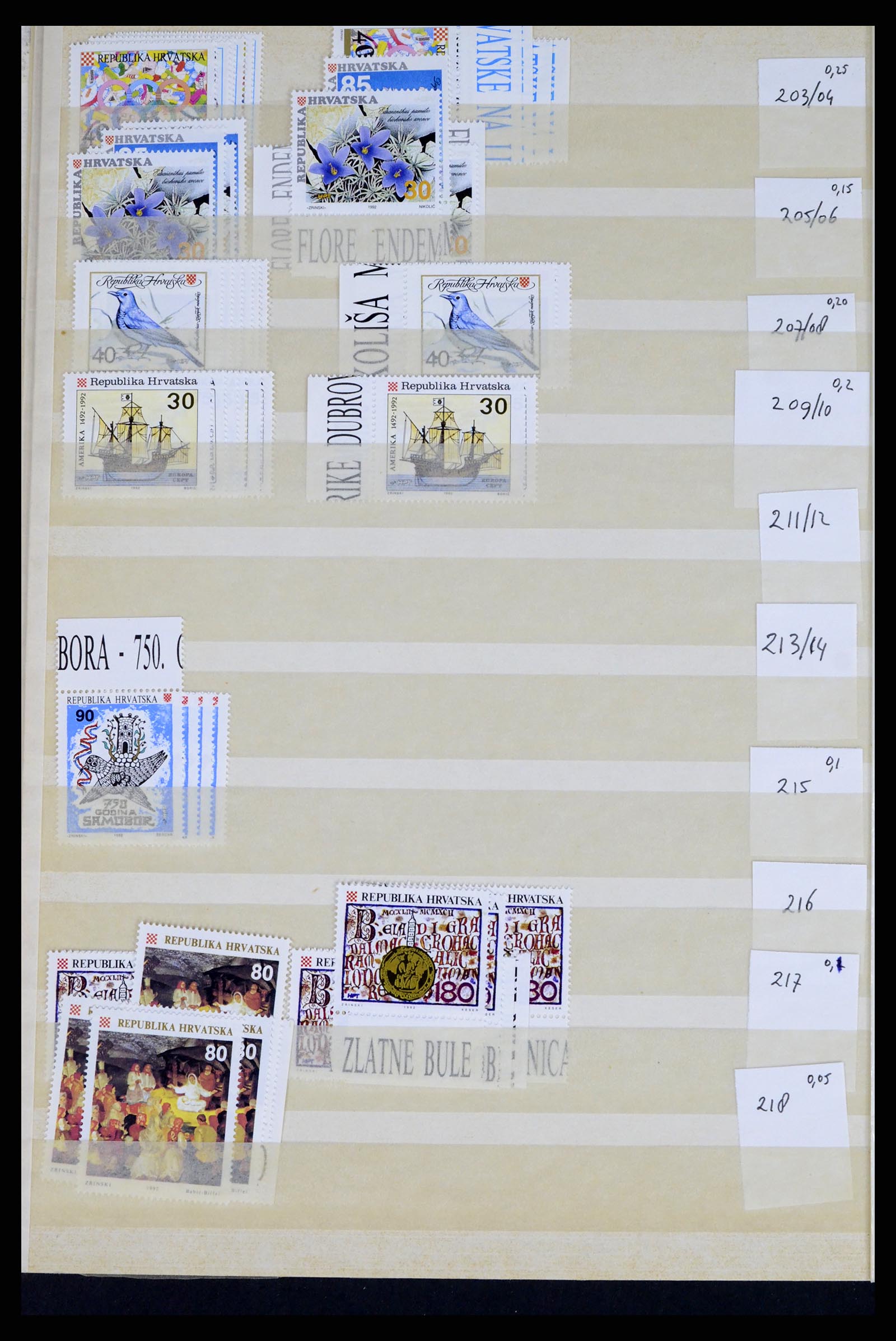 37351 004 - Postzegelverzameling 37351 Europese landen postfris 1990-2000.