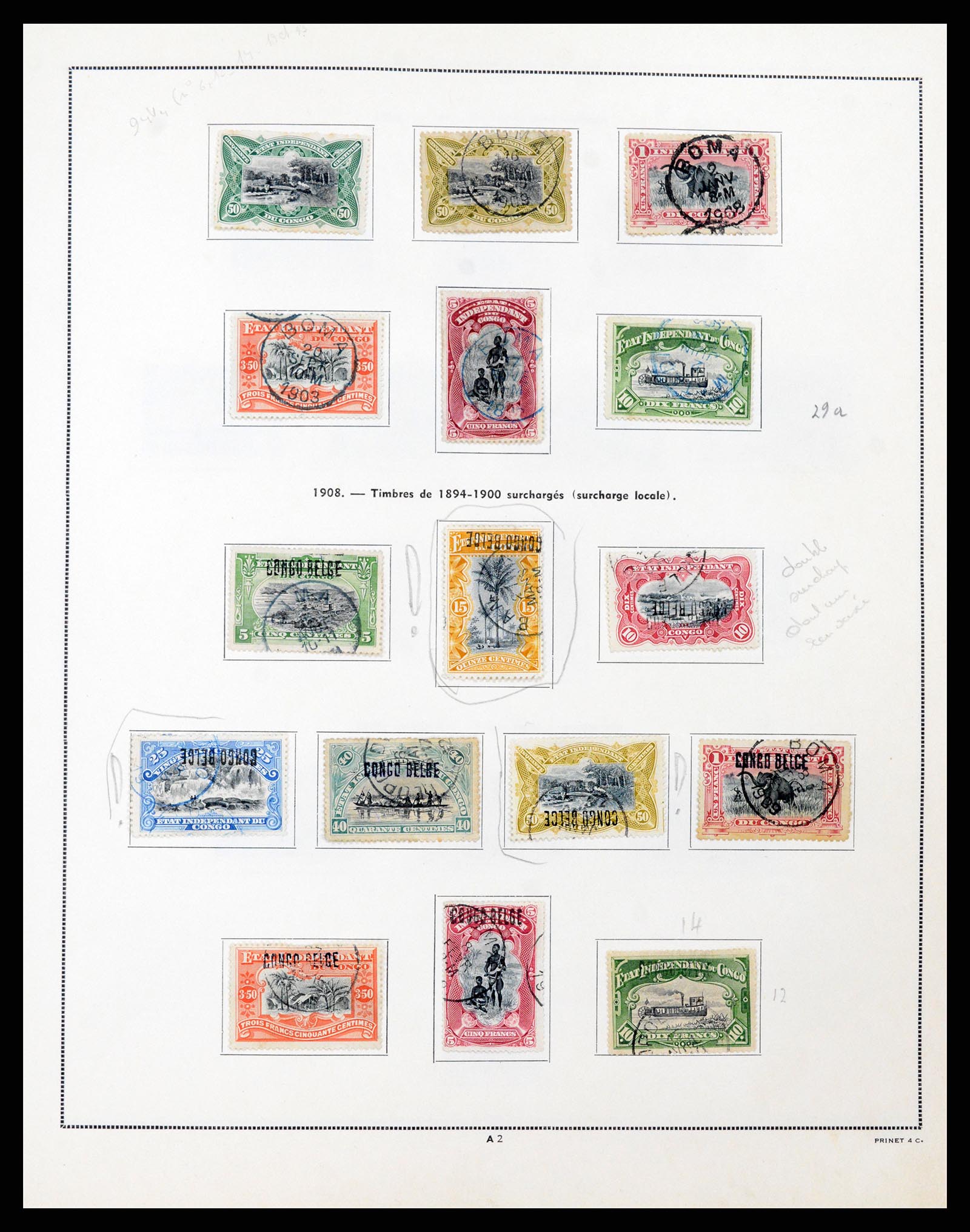 37352 002 - Postzegelverzameling 37352 Belgisch Congo 1894-1960.