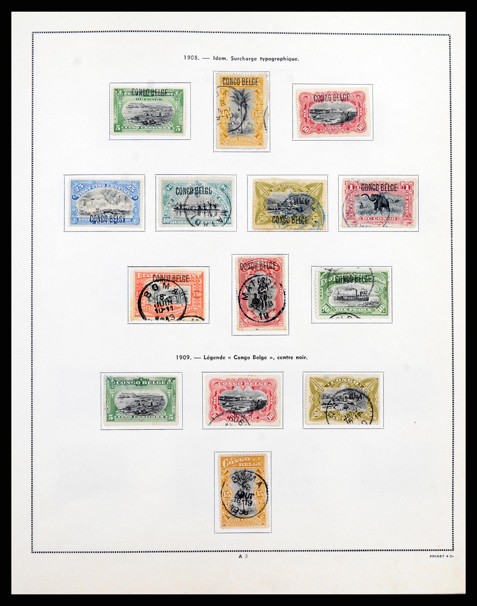 37352 003 - Postzegelverzameling 37352 Belgisch Congo 1894-1960.