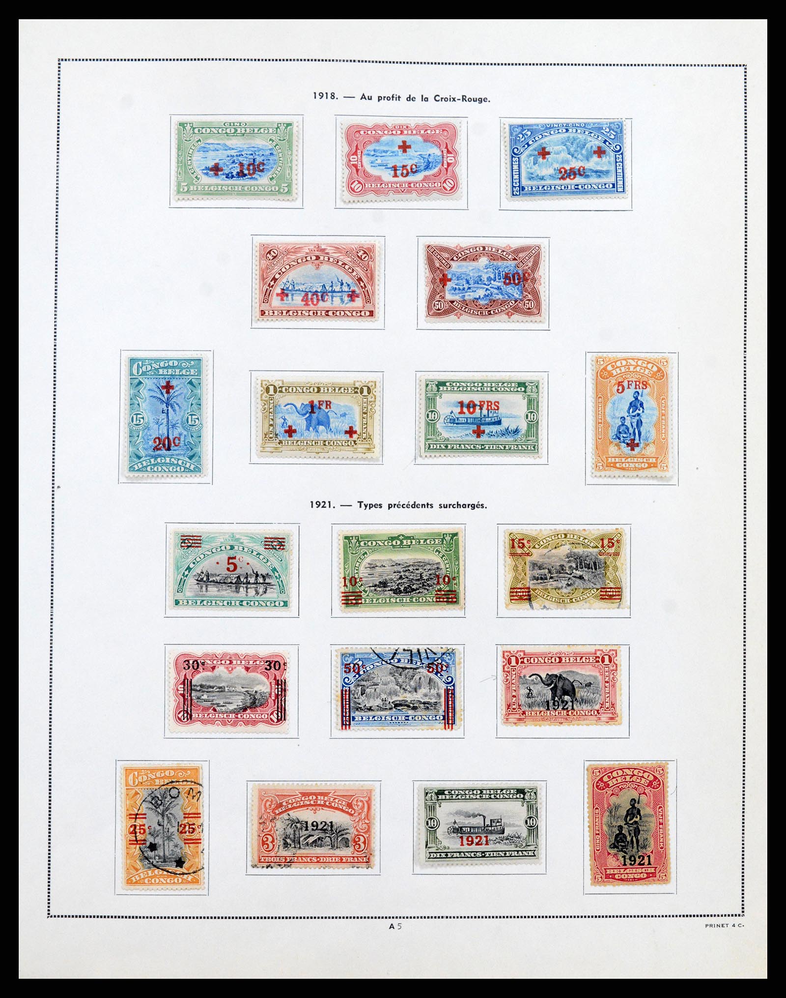 37352 005 - Postzegelverzameling 37352 Belgisch Congo 1894-1960.